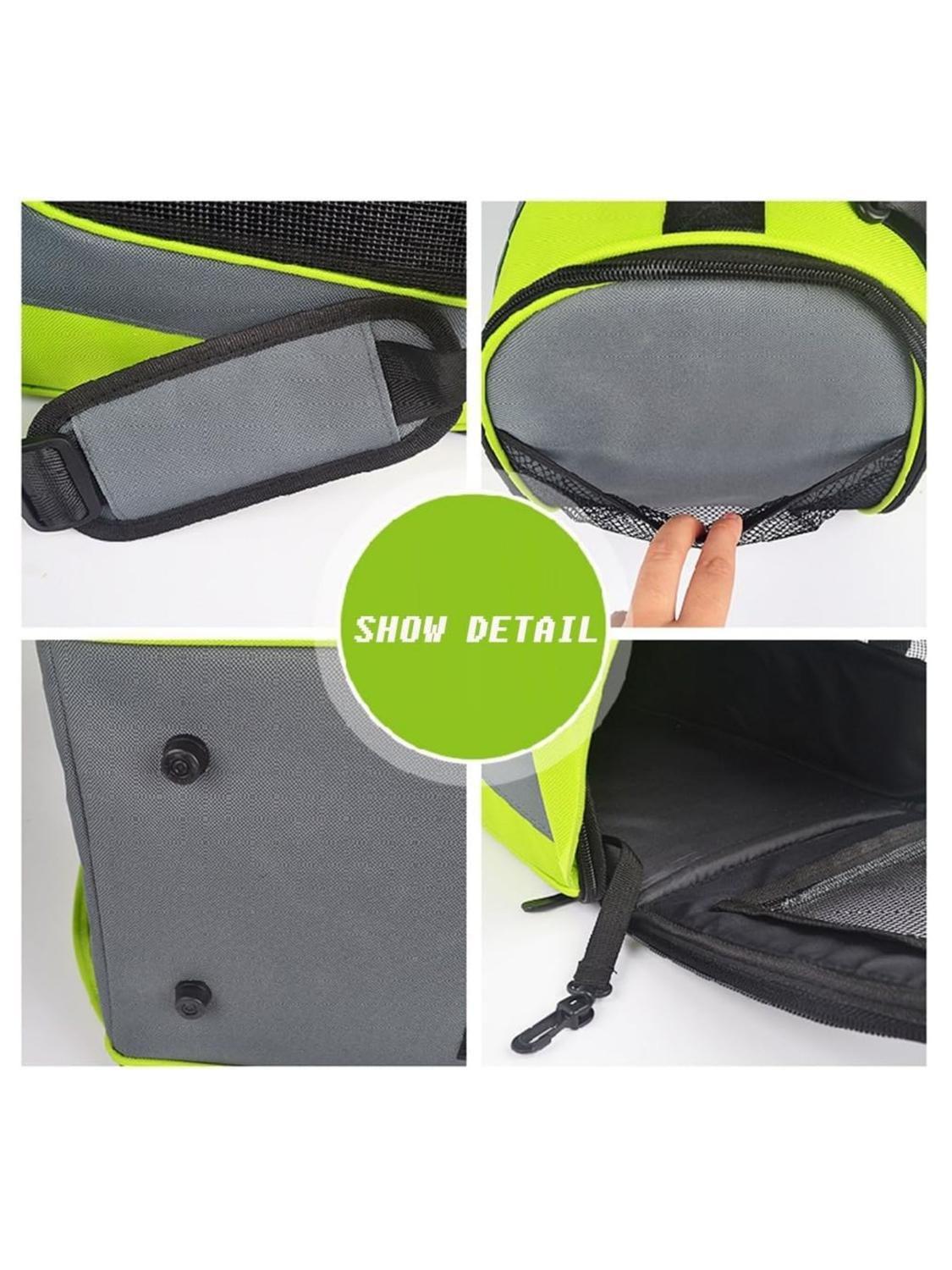 Bolso Transportador Mascotas Cabina Avión 48x28x23 cm-3