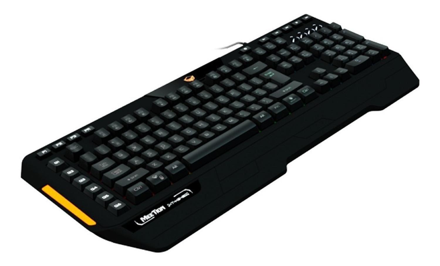 Teclado Gamer RGB USB Español con Macros MT-K9420-4