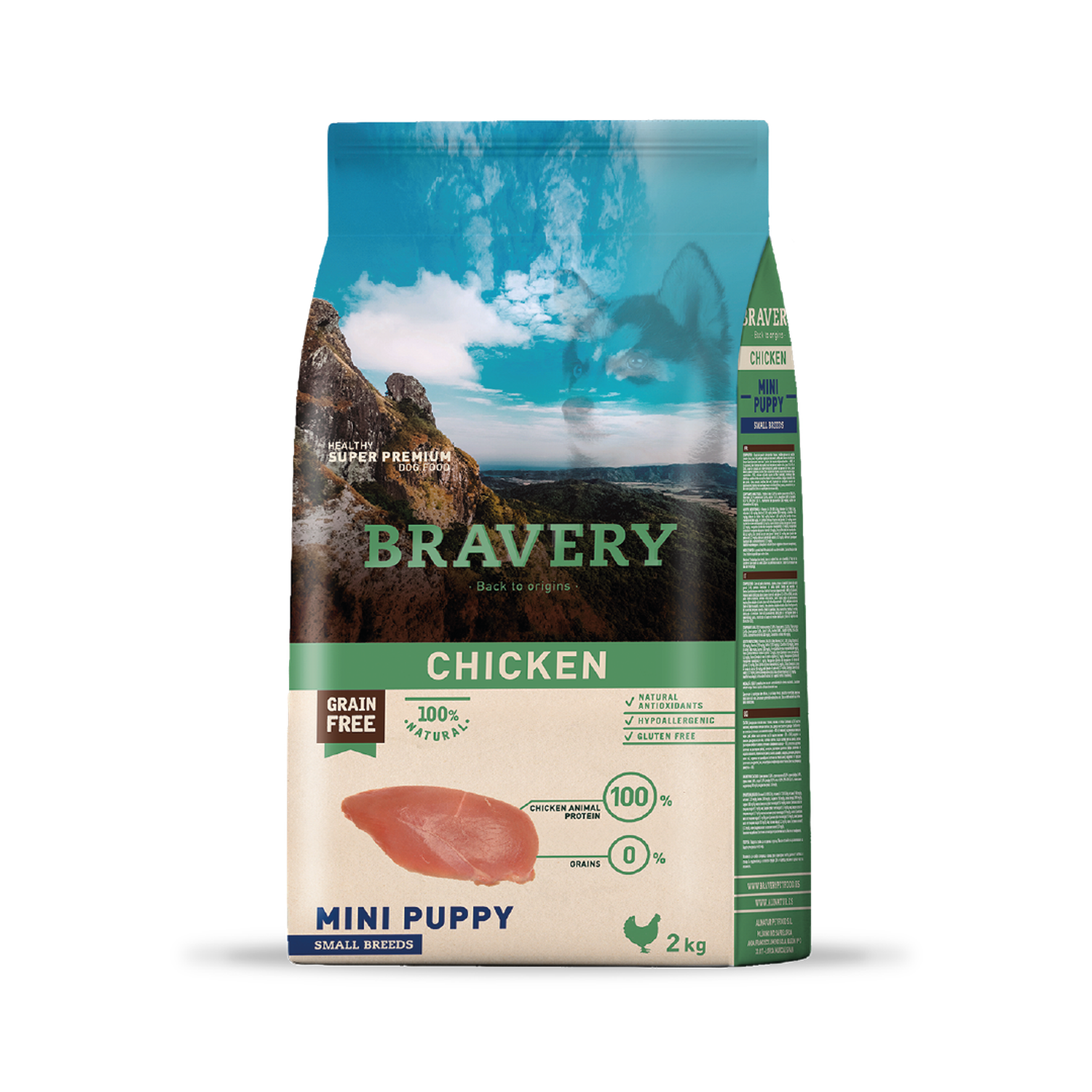 Bravery Chicken Puppy Razas Pequeñas 2 kg Perro-0