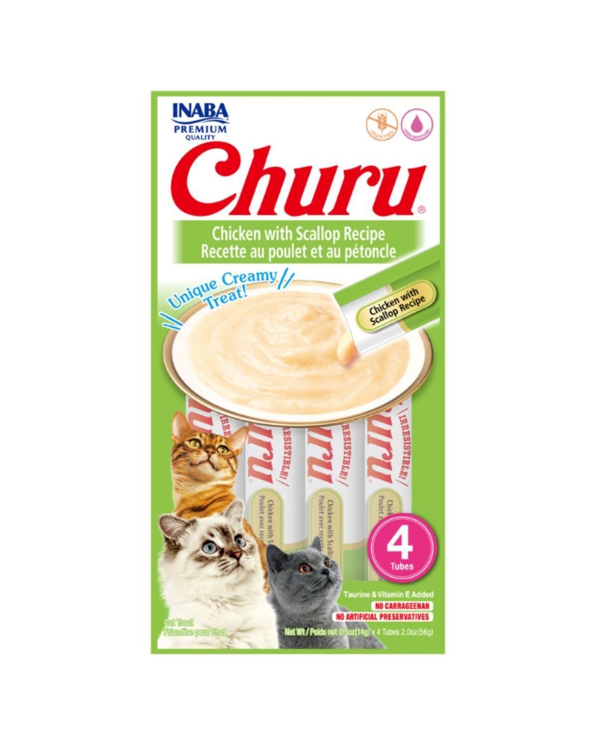 Churu Cat Pollo y Vieira 14g x4 | Pack 6 Unidades-2