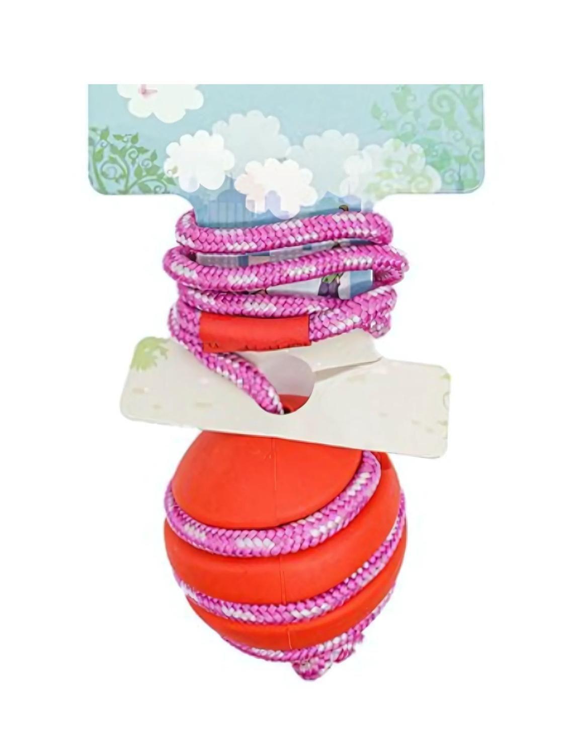 Juguete Interactivo Pelota Goma Rigida con Cuerda-2