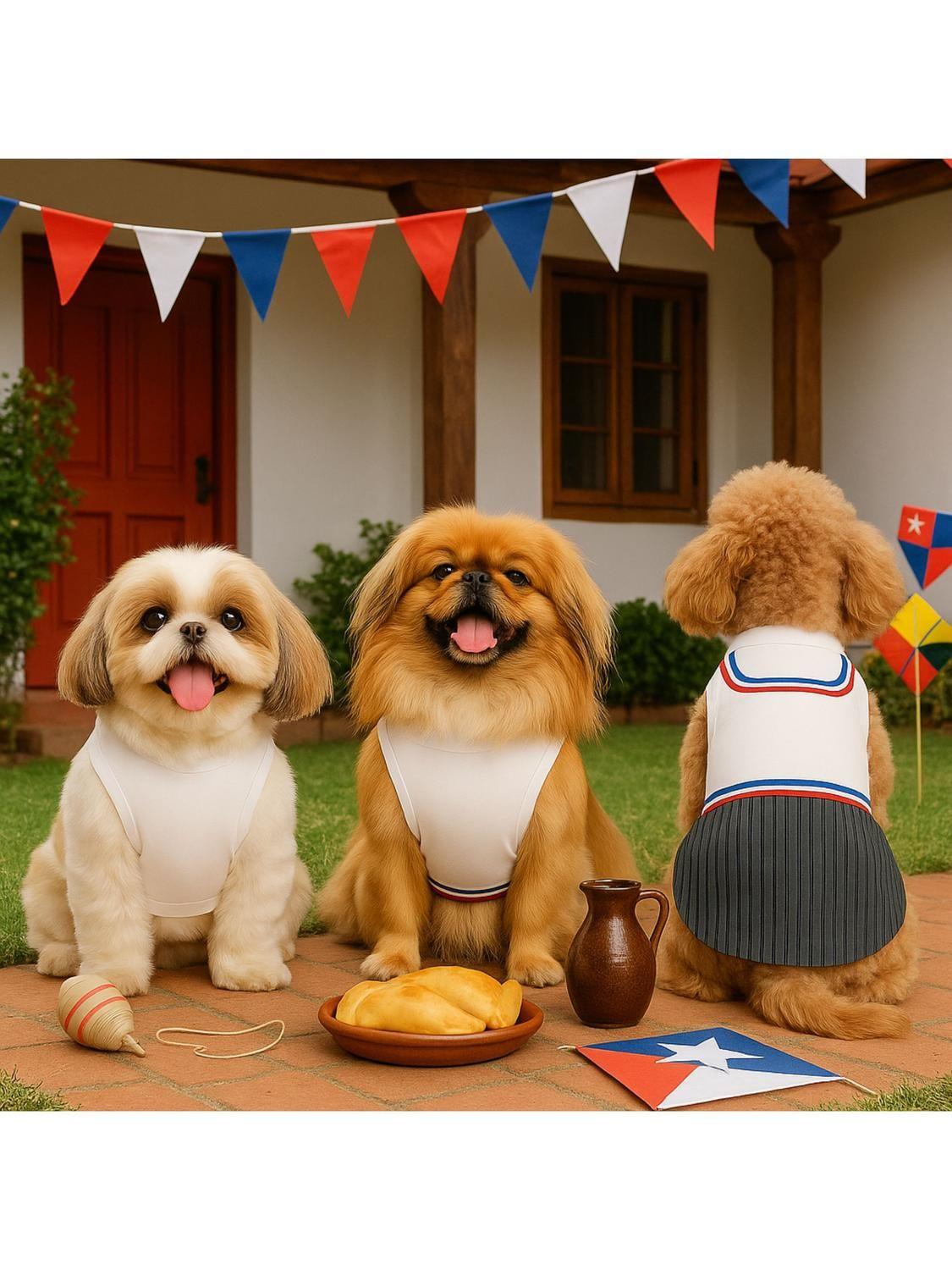 Traje de Huaso Chileno para Perro Talla L-8