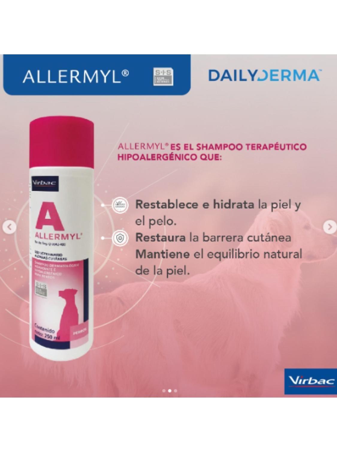 Shampoo dermatologico Hidratznte Virbac Allermyl Glyco 250ML-5