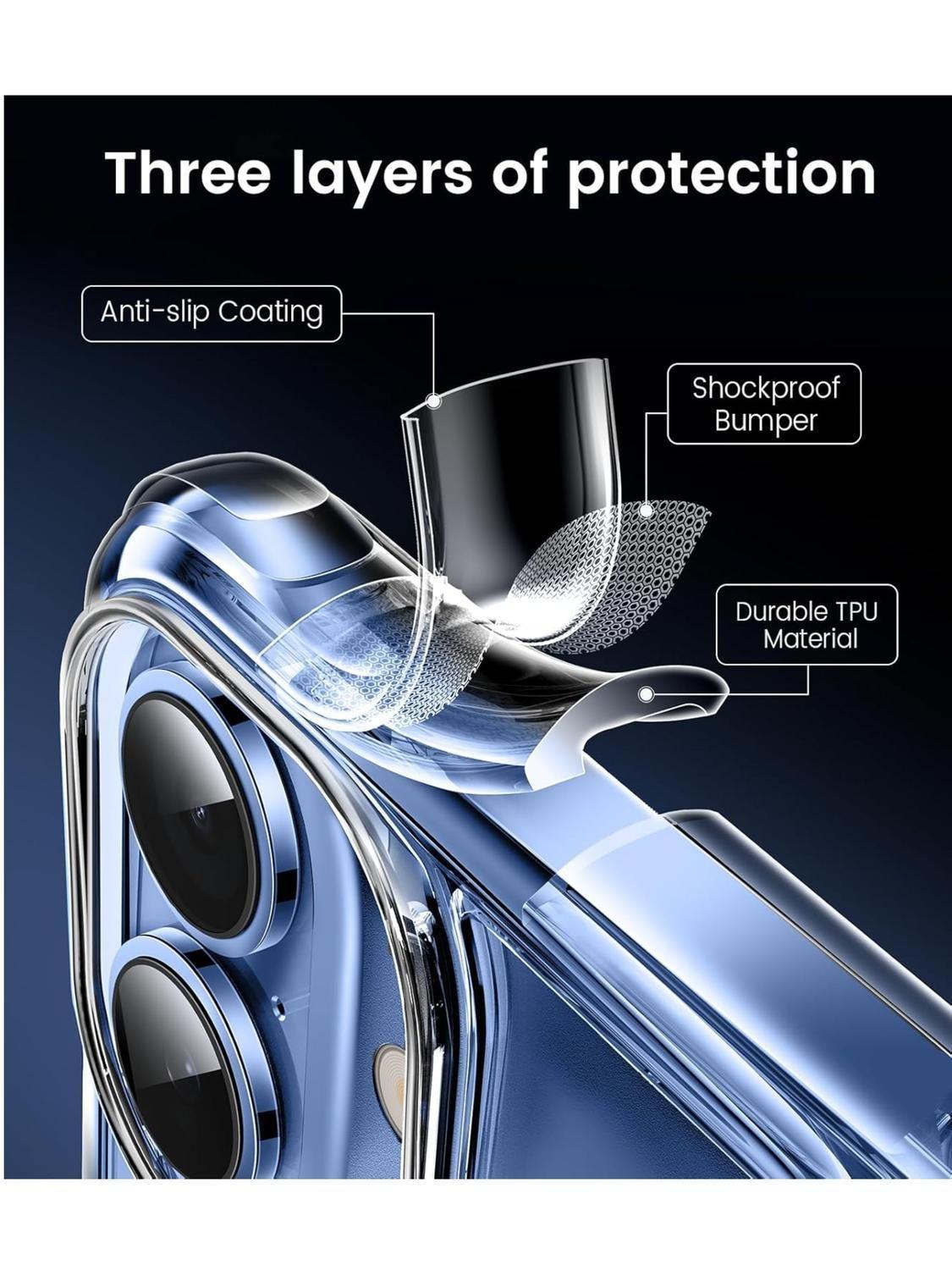 Carcasa para iPhone 17 MagSafe Transparente Antigolpes-4