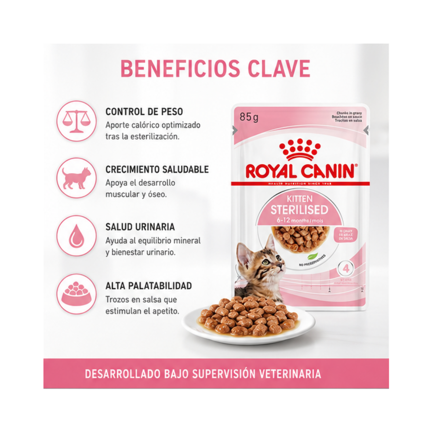Royal Canin Kitten Esterilizado sobre 85g para gatitos-2