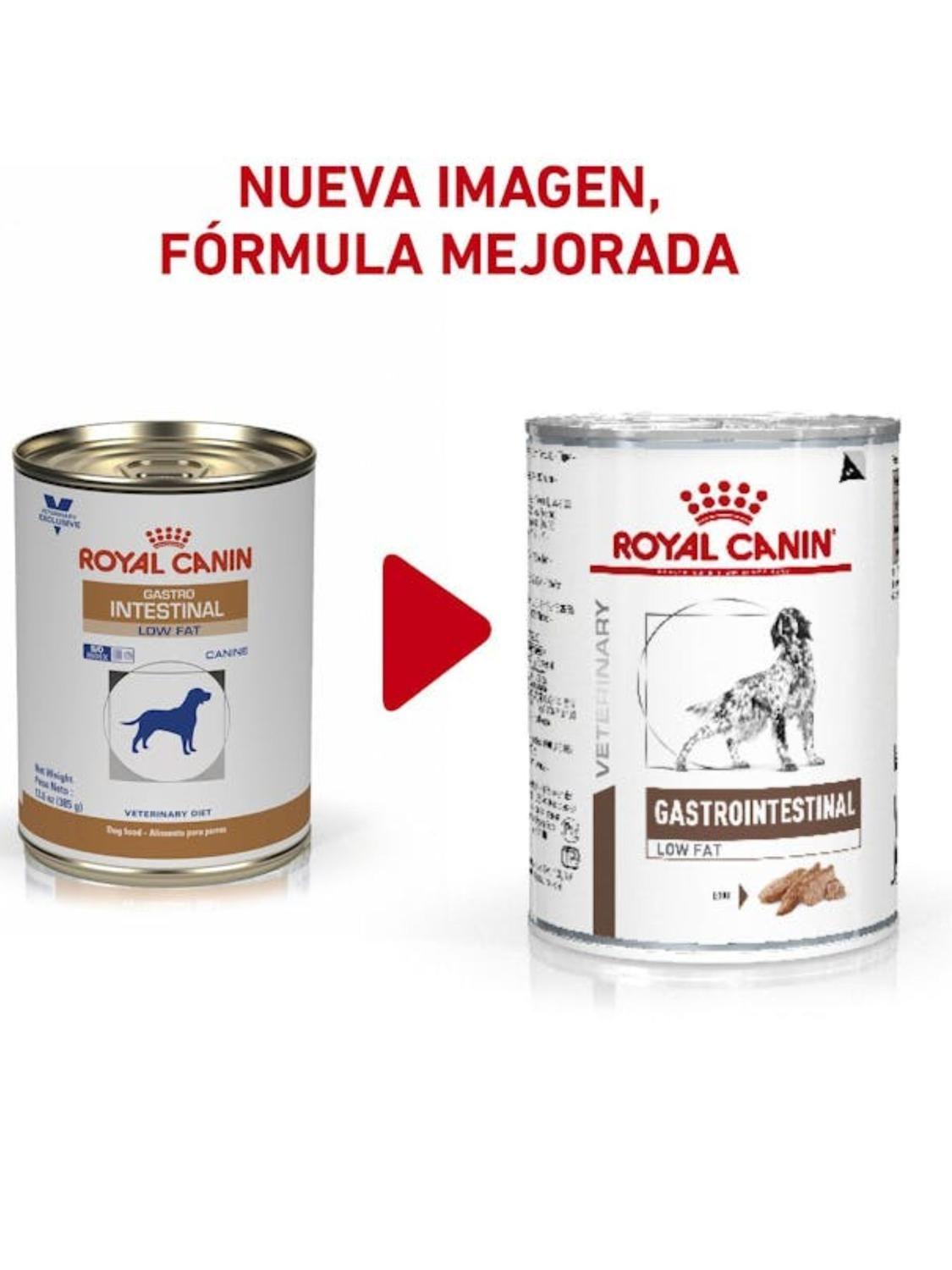 Alimento Royal Canin Gastrointestinal Low Fat lata 420g - Pack X4-2
