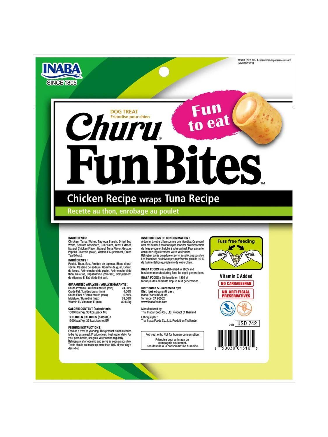Churu Fun Bites Perro Pollo y Atún – 6 Sobres-6