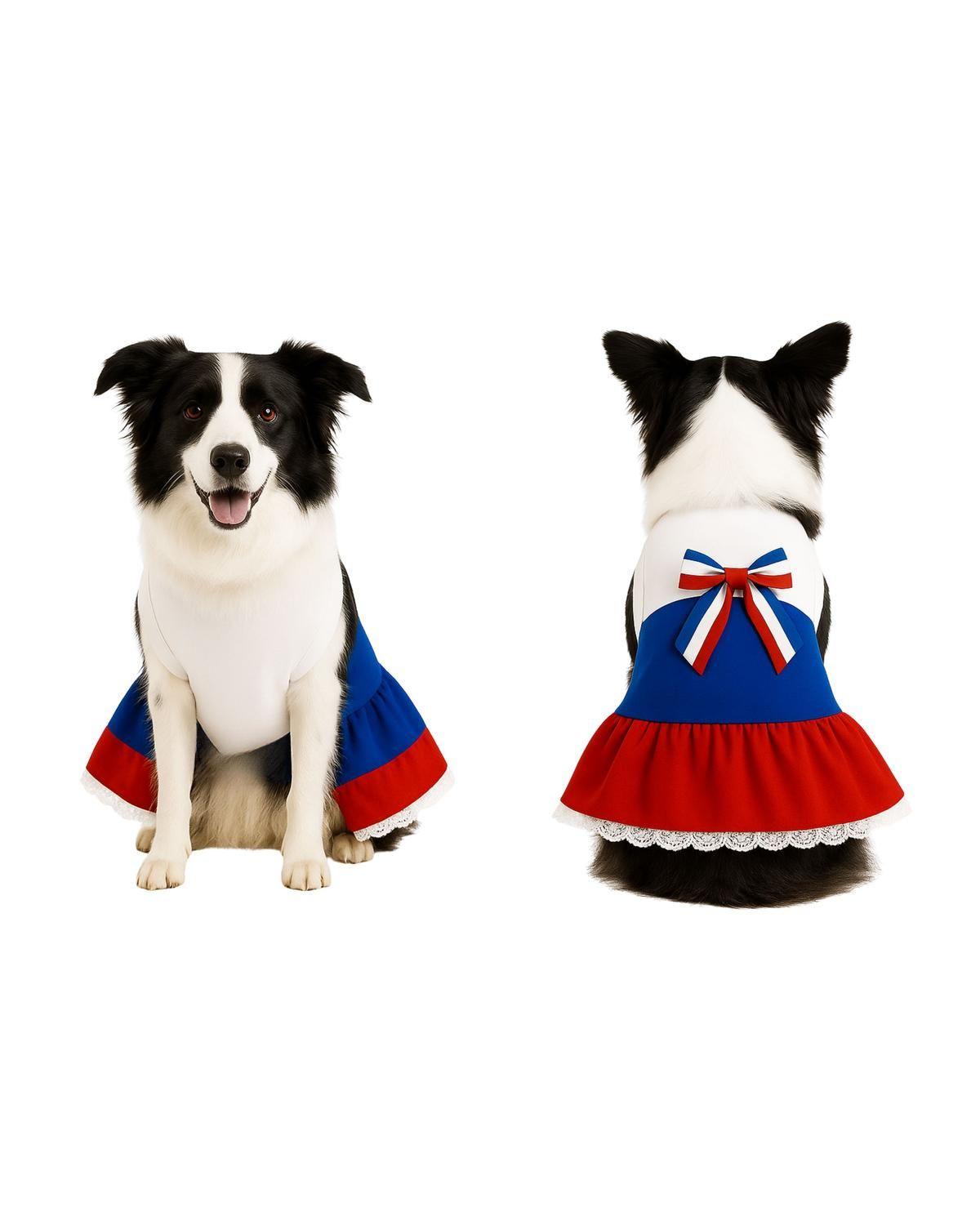 Vestido Huasa para Perro Talla 3XL | Fiestas Patrias-0