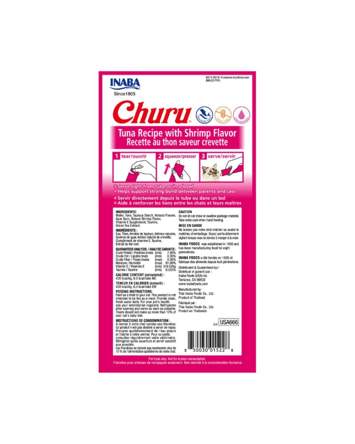 Churu Cat Atún y Camarón 14g x4 | Pack 6 Unidades-3
