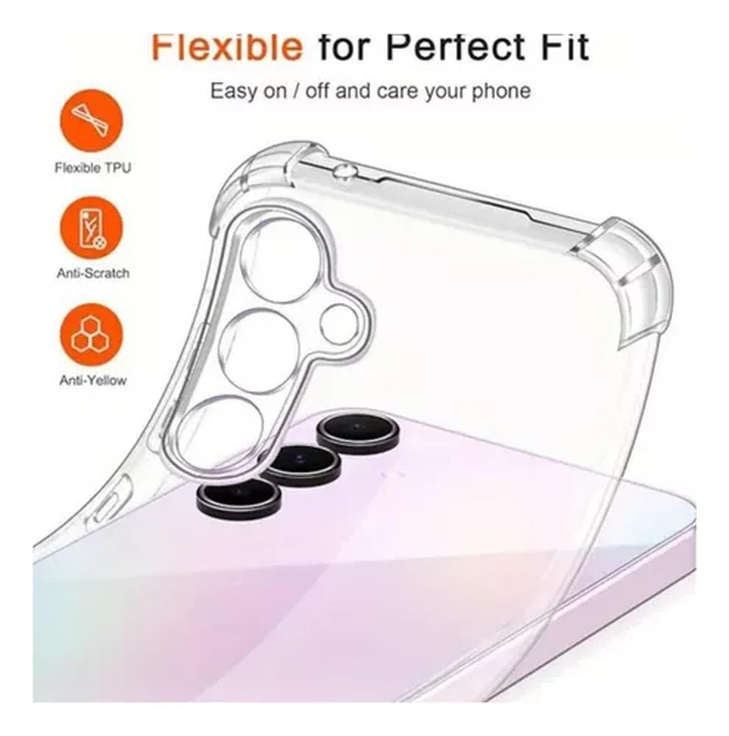 Carcasa Para Samsung A16 5g Transparente + Lamina Hidrogel-2