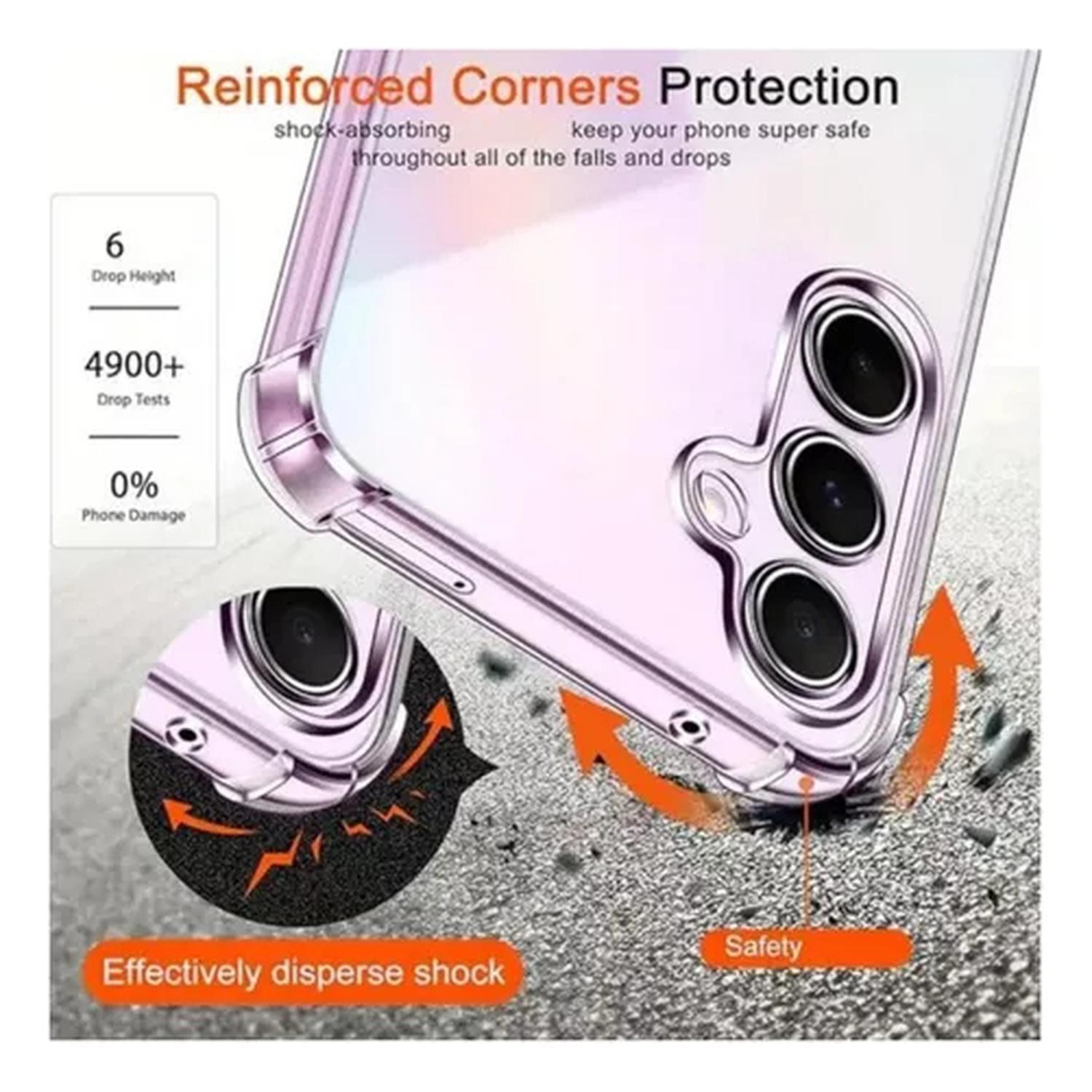 Carcasa Para Samsung A16 5g Transparente + Lamina Hidrogel-5