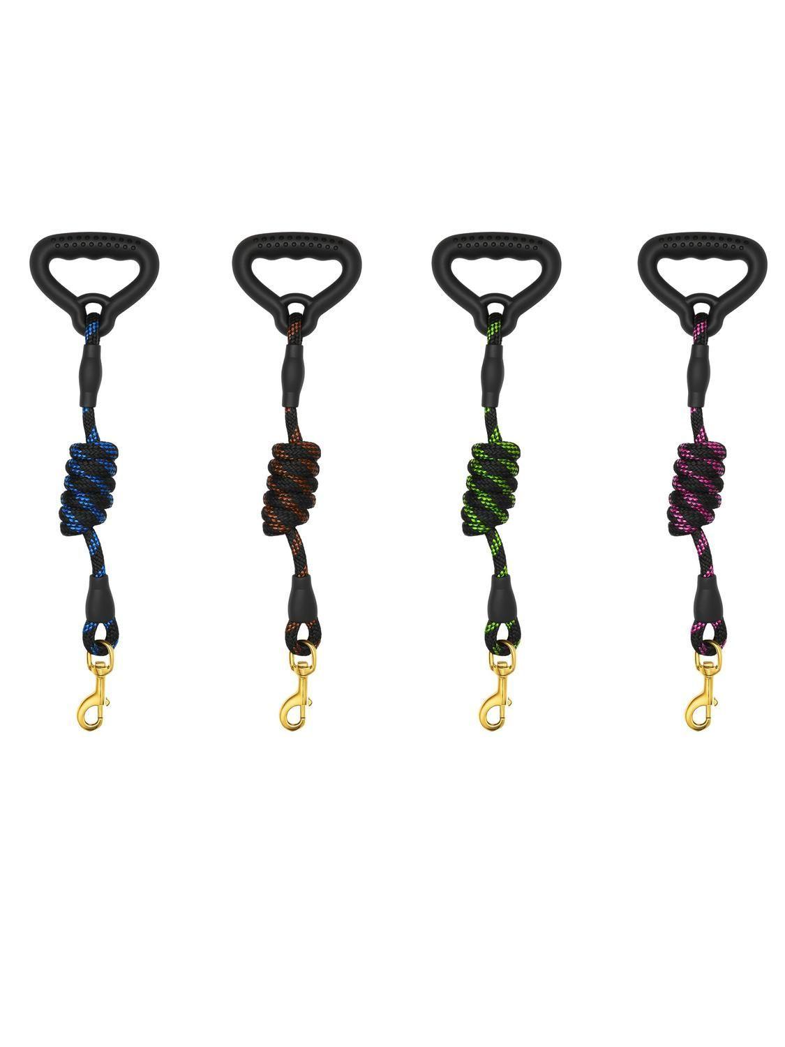 Correa de Cuerda con Mango y Mosquetón 120 cm-3