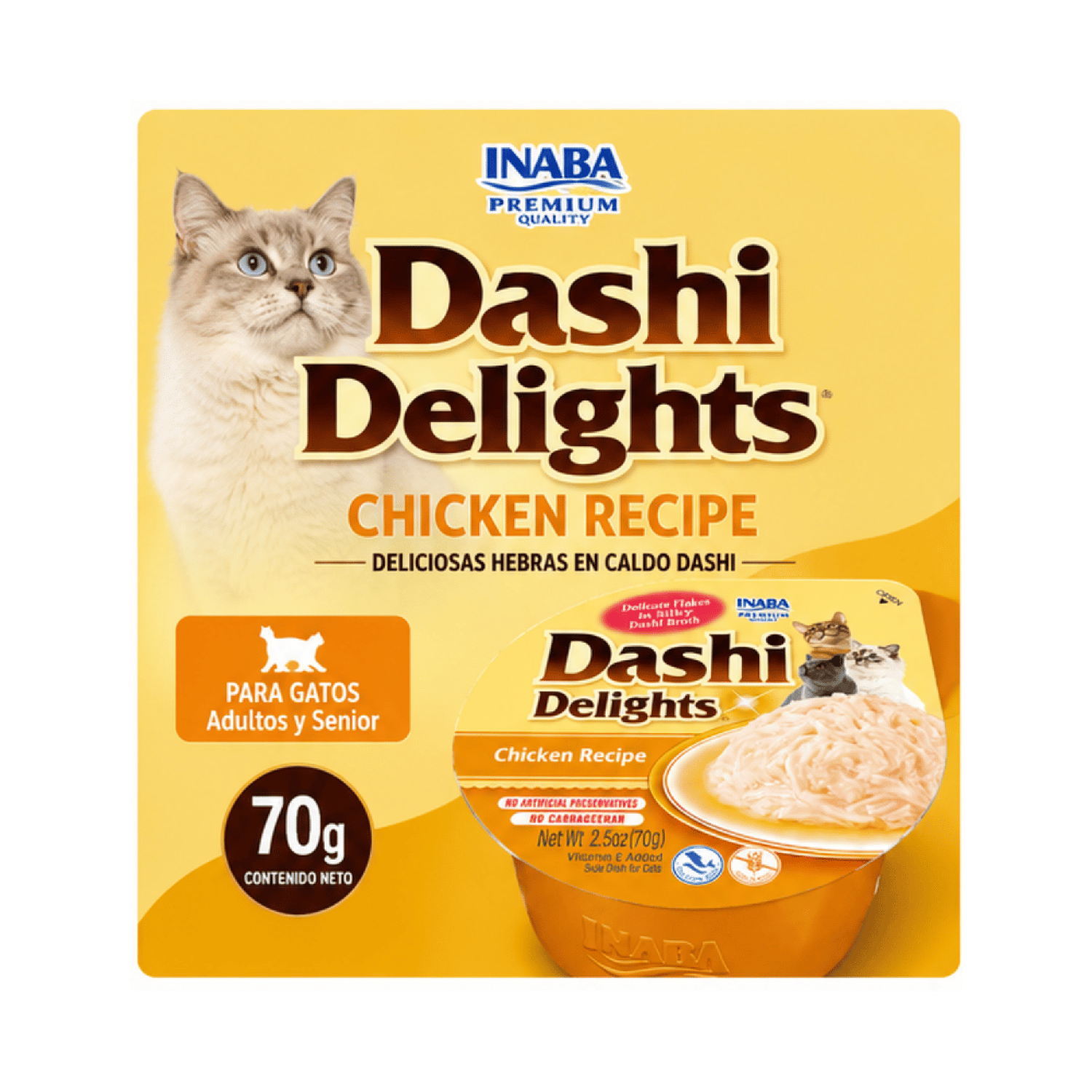 Churu Dashi Delights Chicken 70g Snack Húmedo Para Gatos-4