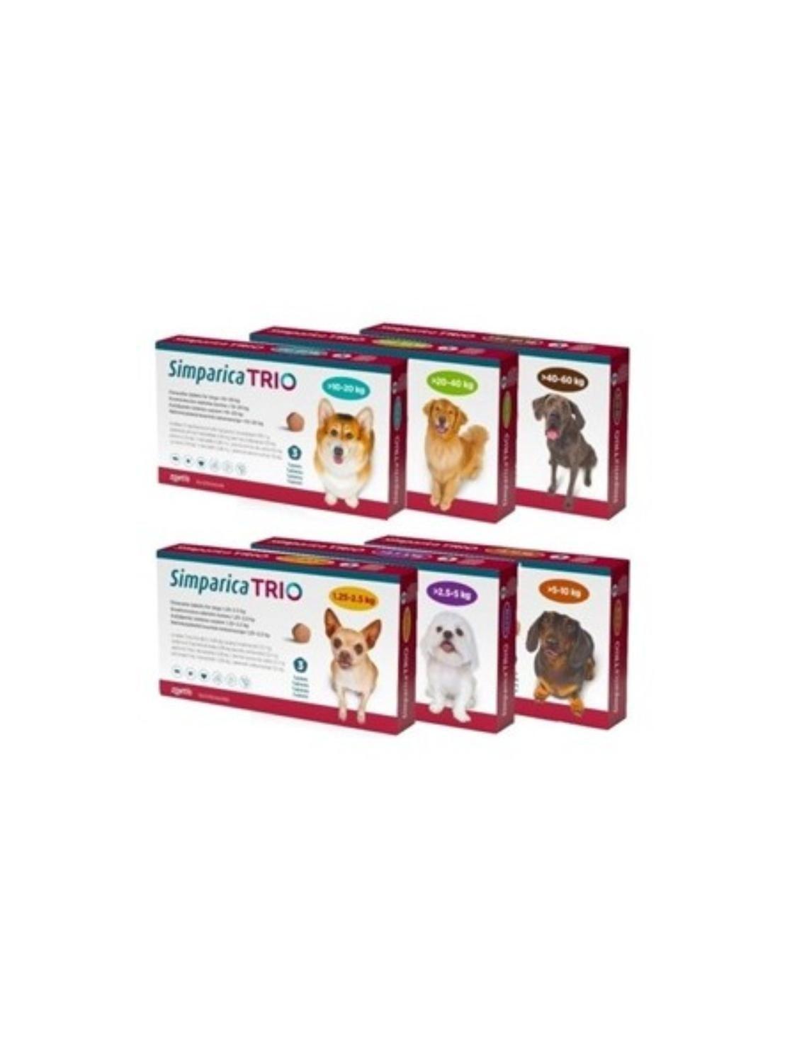 ANTIPARASITARIO SIMPARICA TRIO 1 COMP - 40 A 60 KG-6