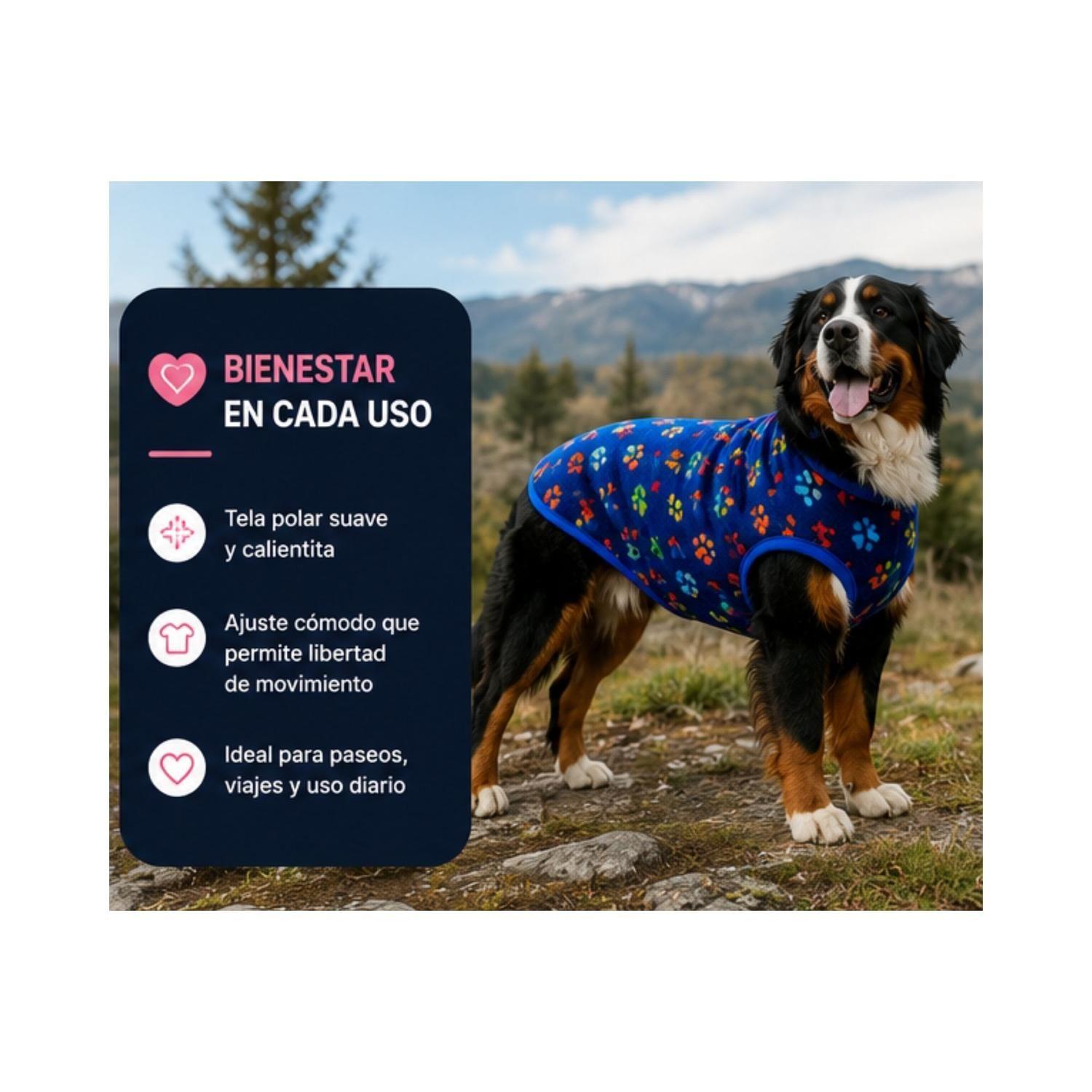 Capa Polar Perro 5XL 65 cm Abrigo Invierno Border-3