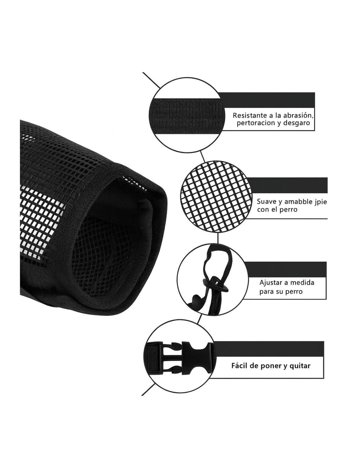 Bozal Ajustable con Velcro Perro Talla M 14x20 cm-2