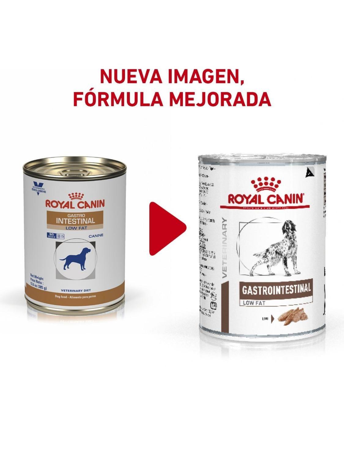 ALIMENTO ROYAL GASTROINTESTINAL LOW FAT Lata 420Gr PACK X6-3