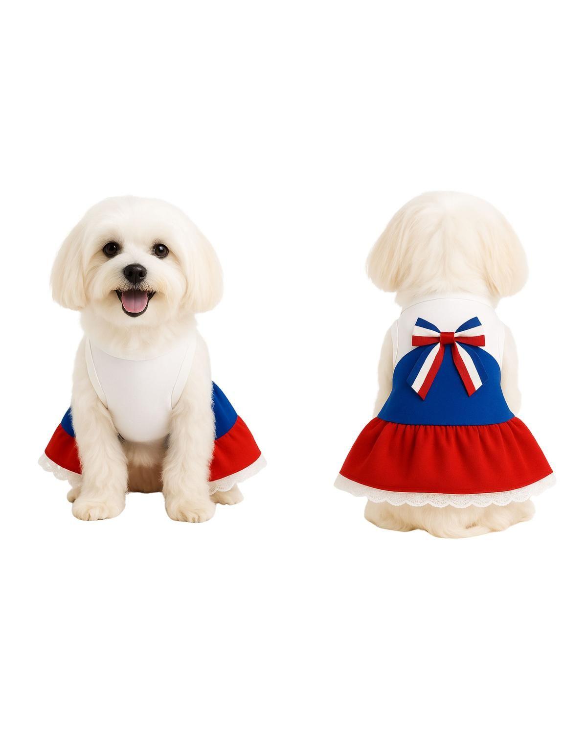 Vestido Huasa para Perro Talla L | Fiestas Patrias-3