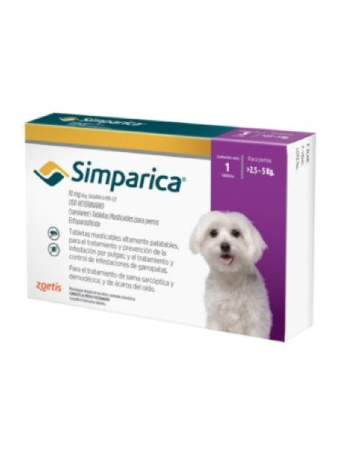 Antiparasitario Externo Simparica (2.5 A 5 KG) 1 Comprimido-0