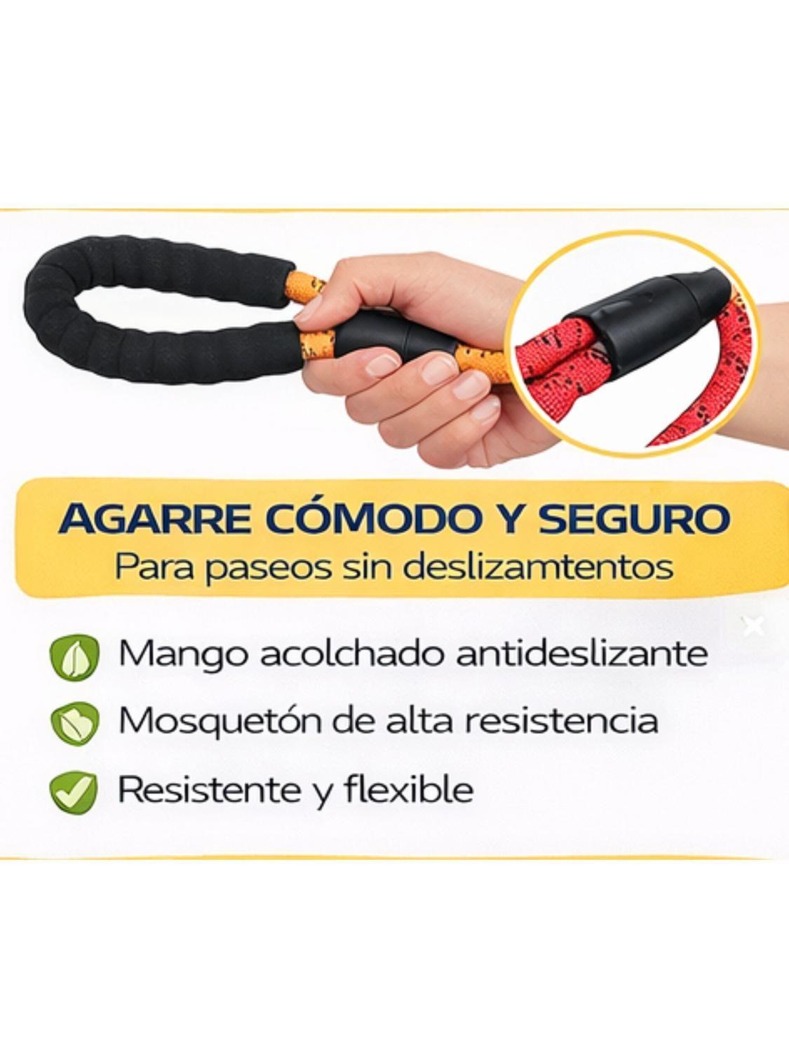 Correa Redonda Perro 1.2 m Resistente Antideslizante-2
