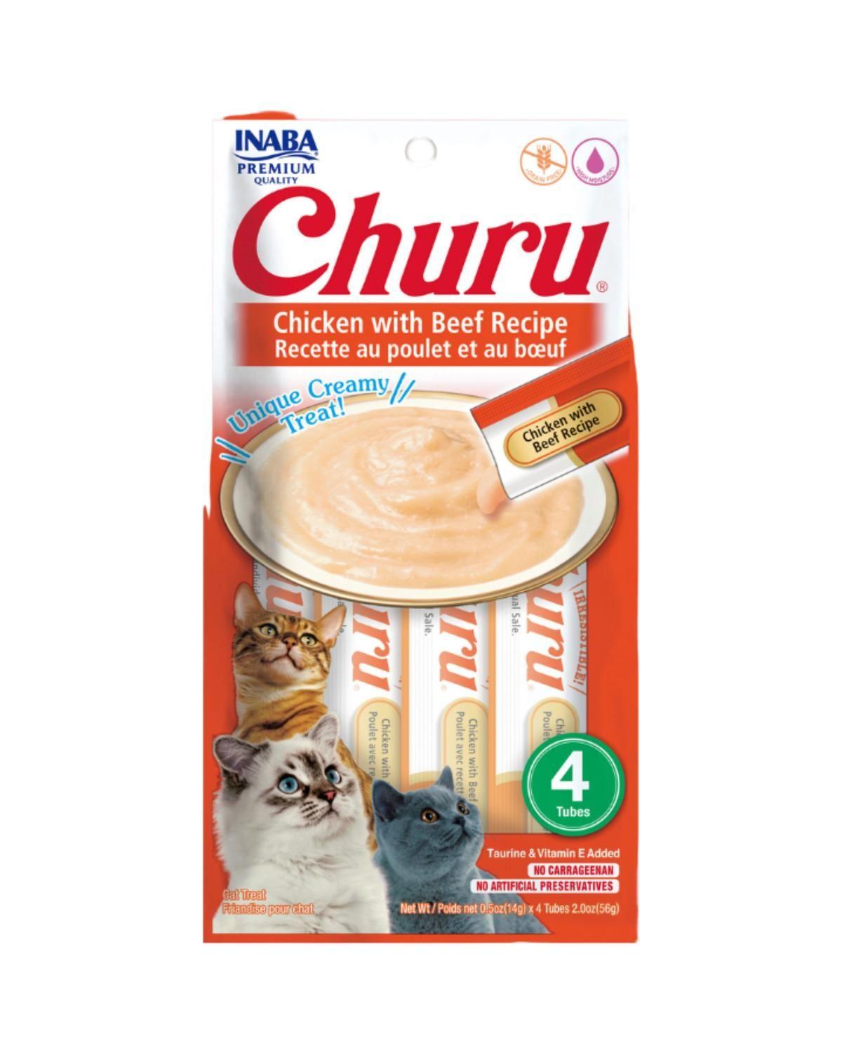 Churu Cat Pollo y Vacuno 14g x4 | Pack 6 Unidades-2