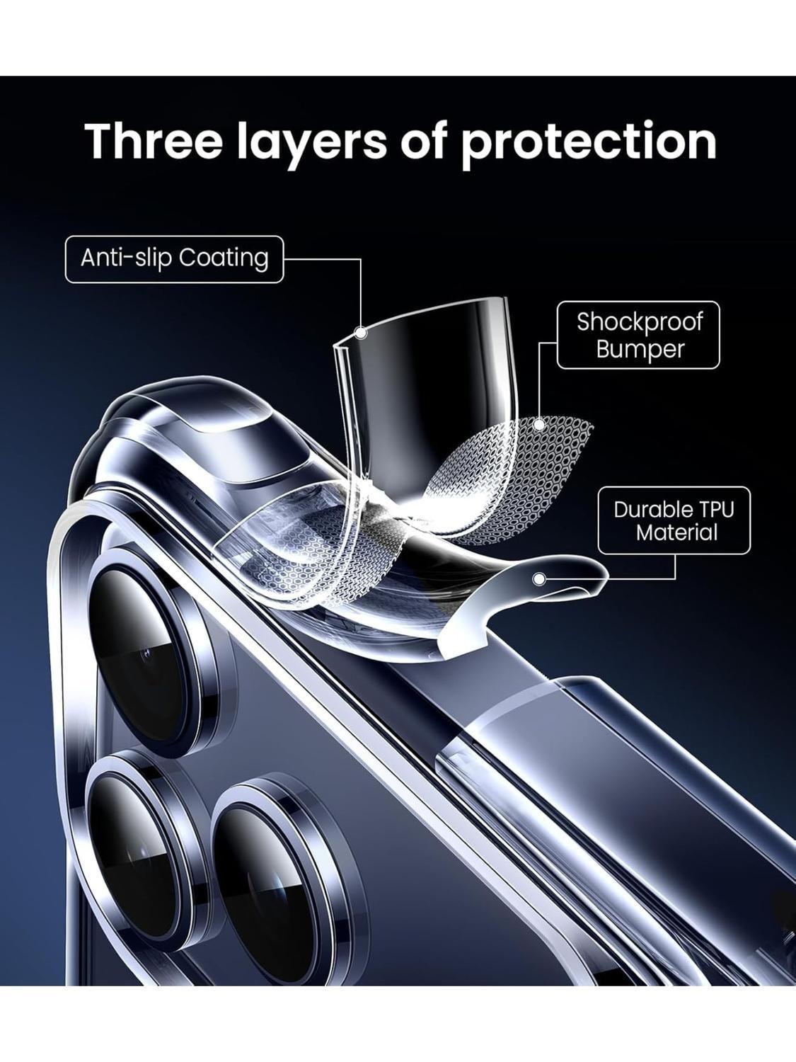 Carcasa para iPhone 17 Pro Transparente MagSafe Antigolpes-4