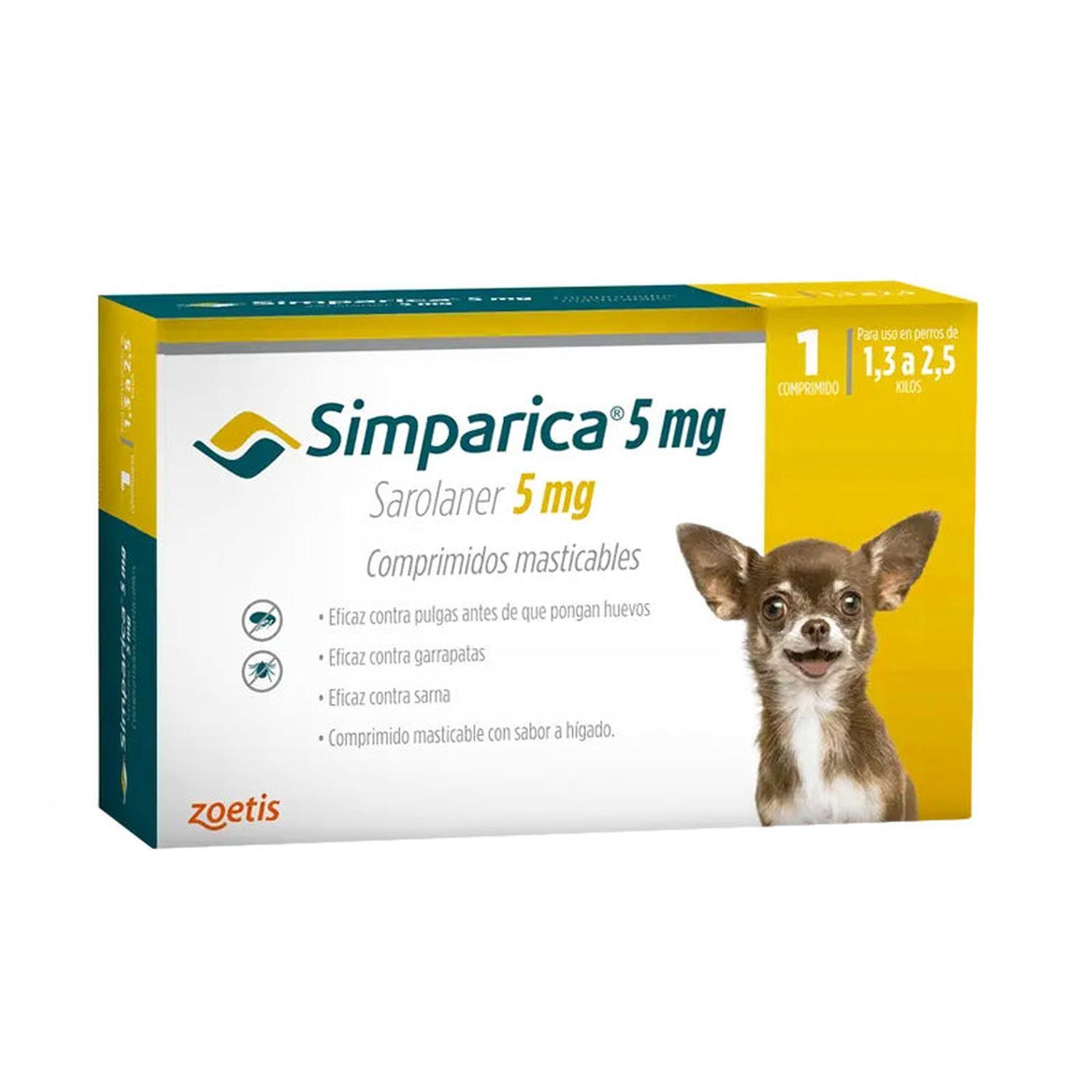 Antiparasitario Externo Simparica - 1,3 A 2,5 KG (1CP)-0