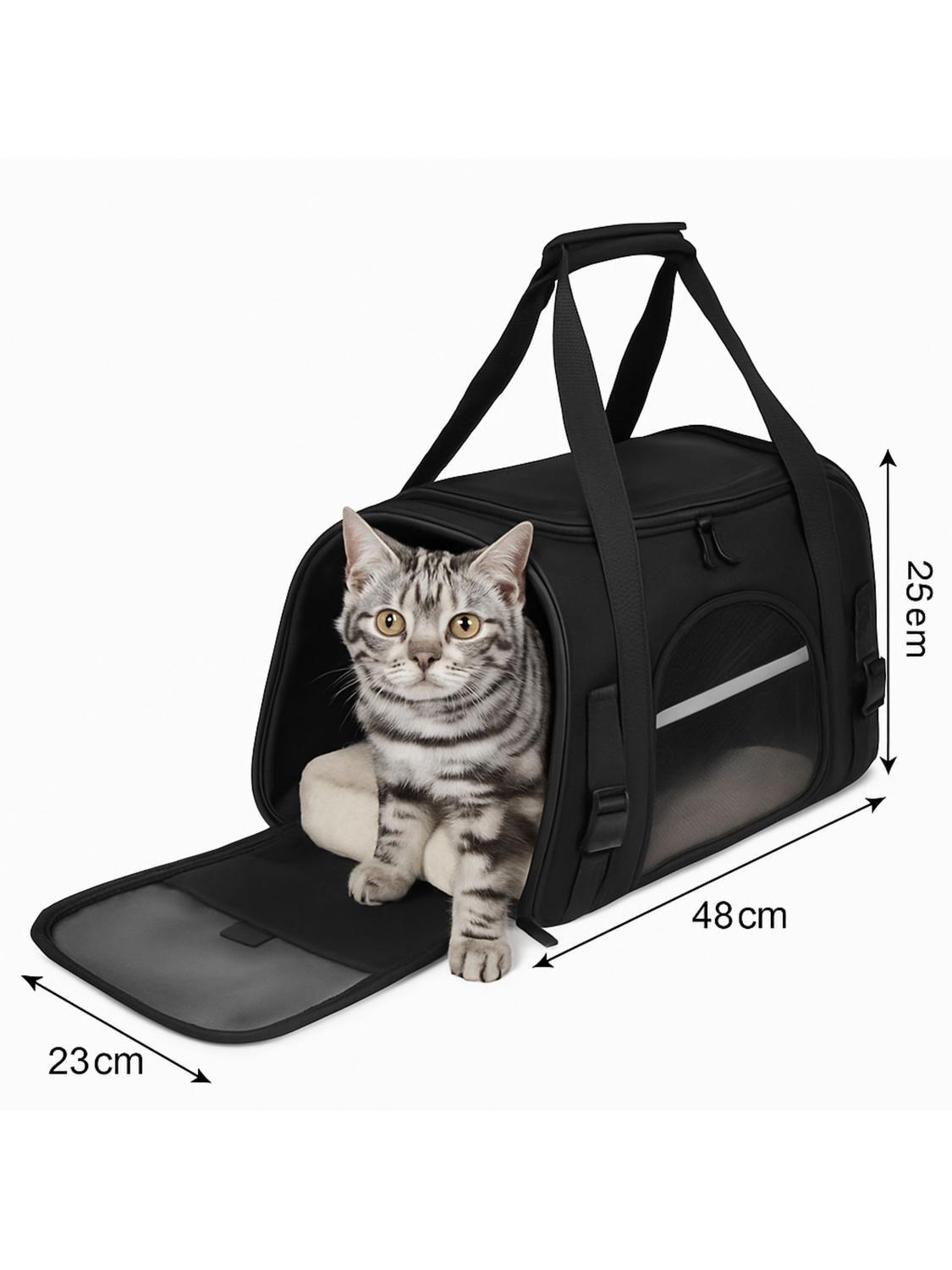 Bolso Transportador Mascotas Cabina 44x28x25cm-2