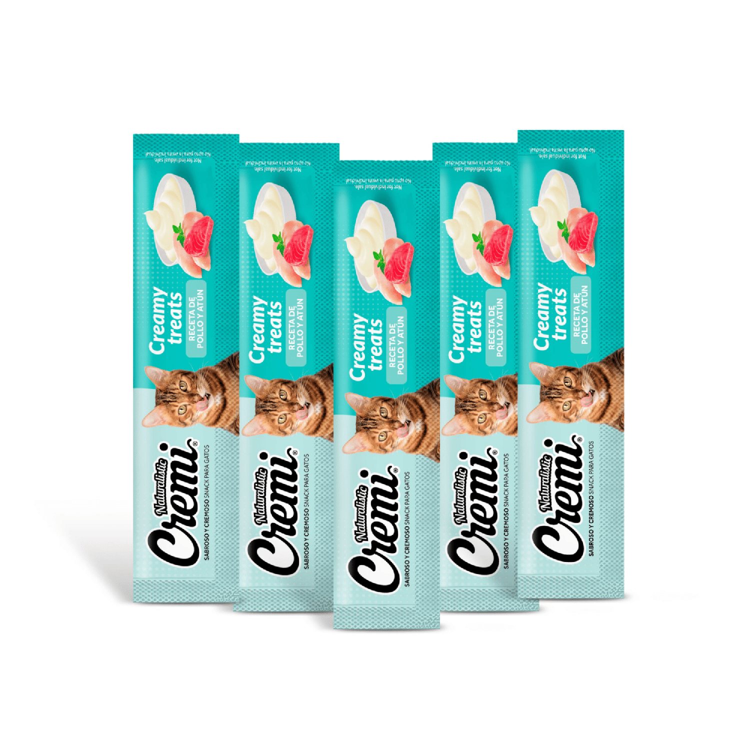 Snack Cremi Pollo Atún Gato 5 Sachet 60g-1