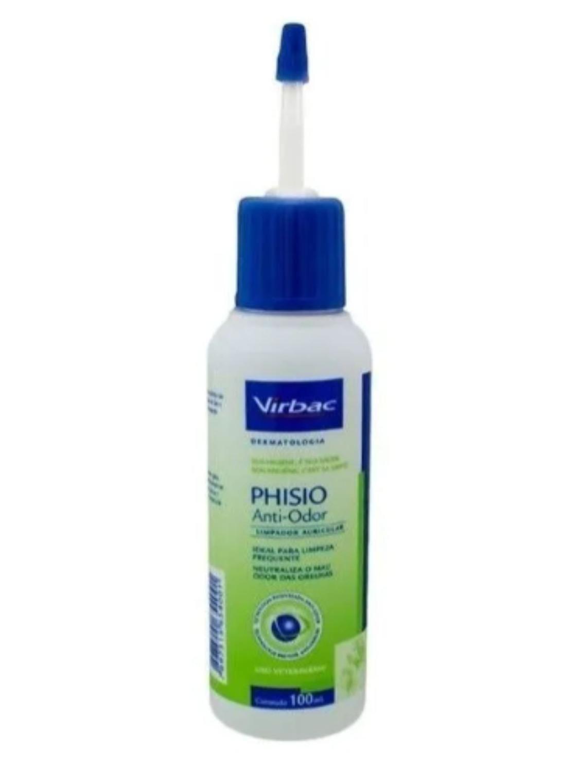 Phisio Anti Olor Virbac 100 ml – Limpiador Auricular para Perros y Gatos-0
