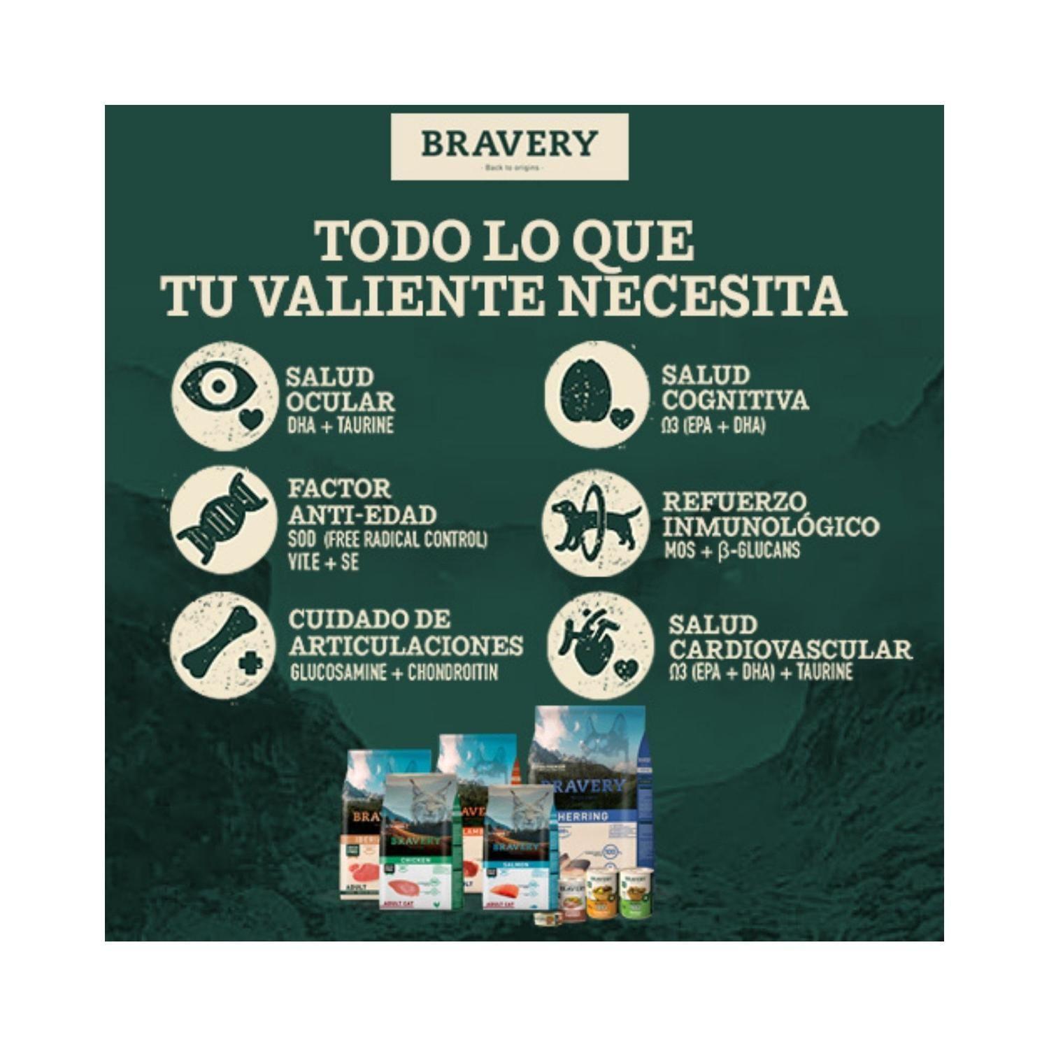 Bravery Pollo Perro Adulto Razas Medianas y Grandes 4 kg-2