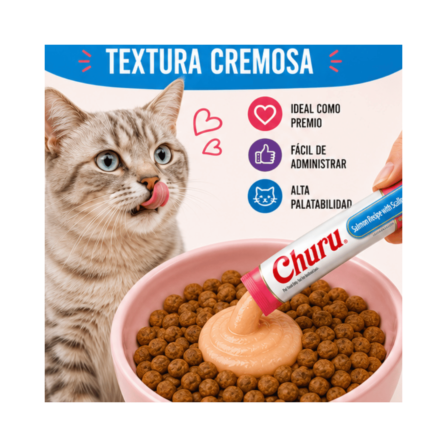 Churu Cat Salmón y Vieira 14g x4 | Pack 6 Unidades-5