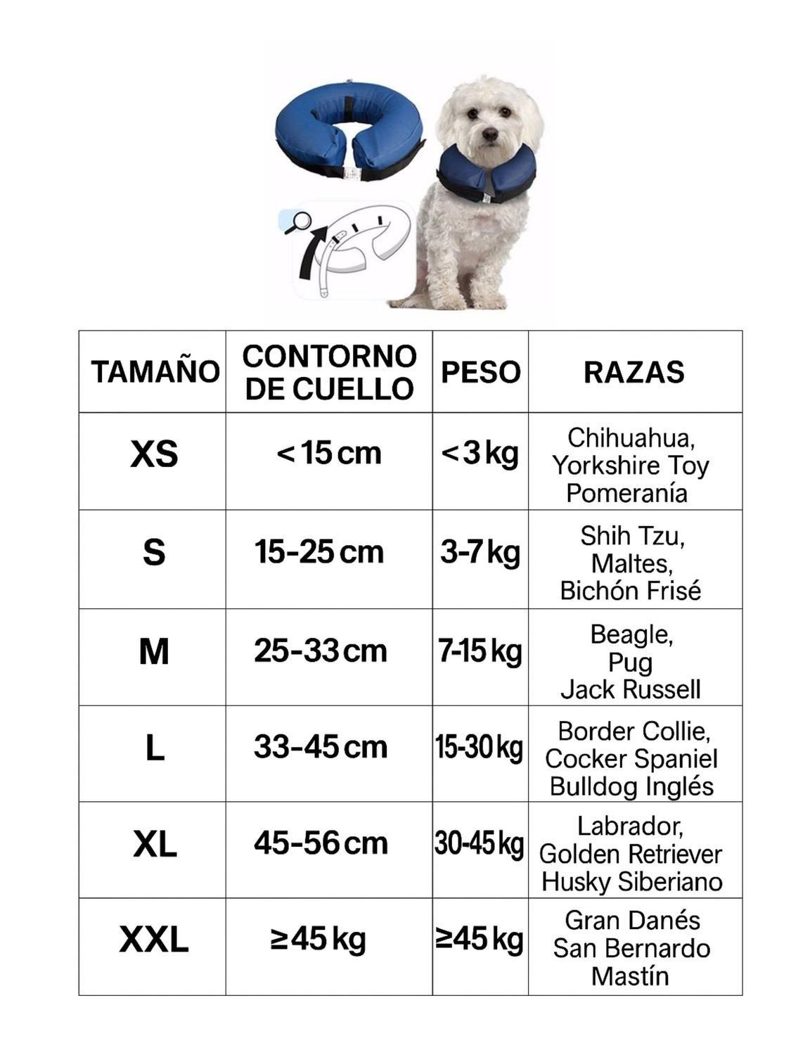 Collar Inflable M (25-33 cm) Recuperación Perros y Gatos-2
