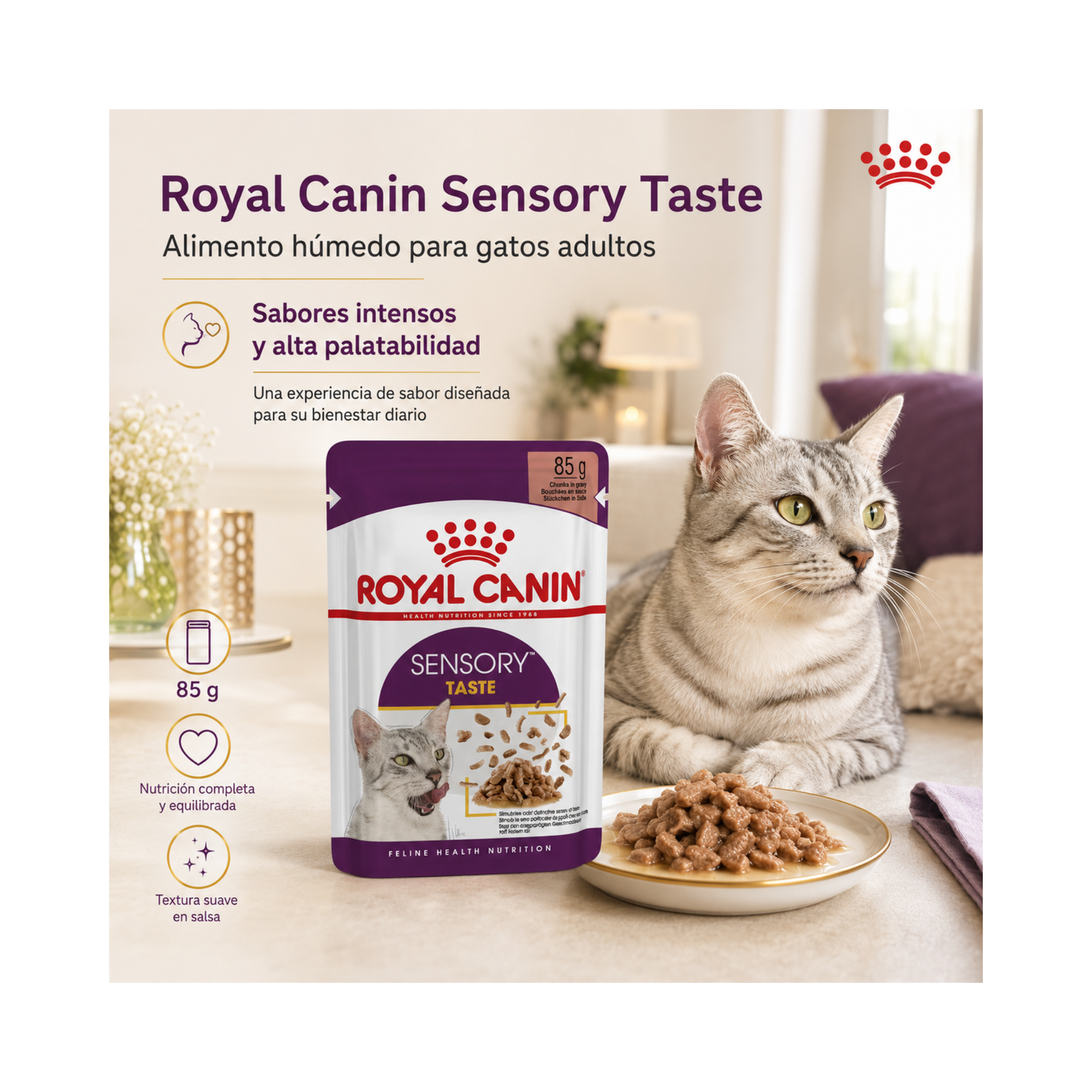Royal Canin Sensory Taste Gato Sobre 85g Alimento Húmedo-6