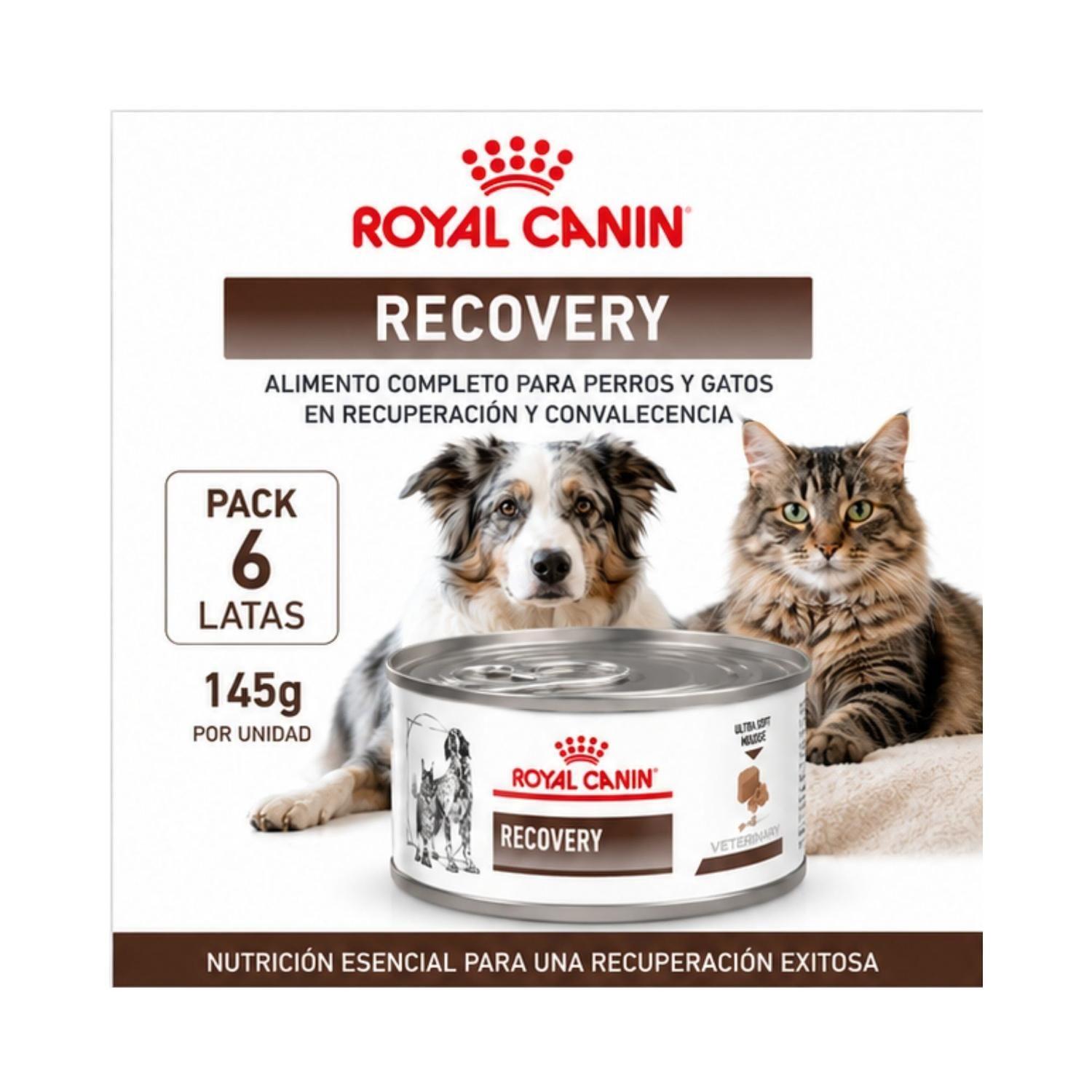 Royal Canin Recovery 145g Perro Gato Pack 6 Latas-1