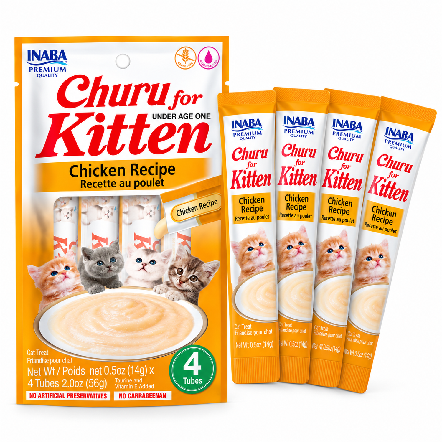 Inaba Churu Kitten Pollo 14g x4 Pack 6 Sobres-6