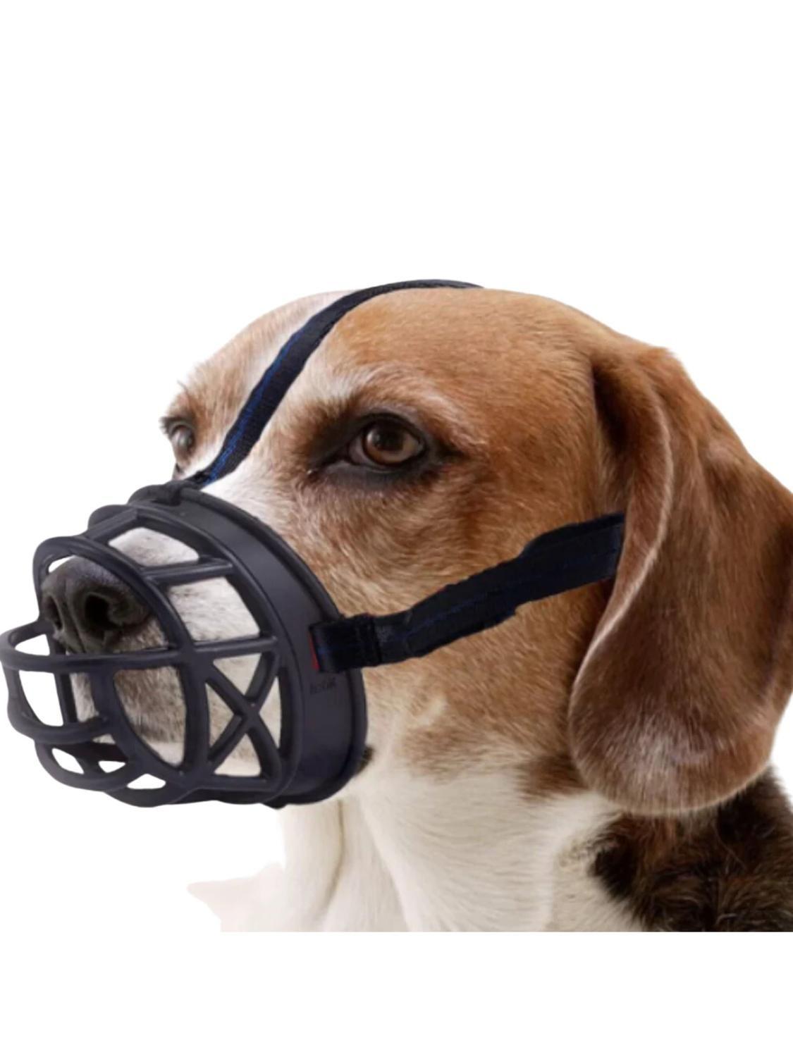 Bozal Reforzado de Silicona para Perros Talla L 10x9x12cm-0