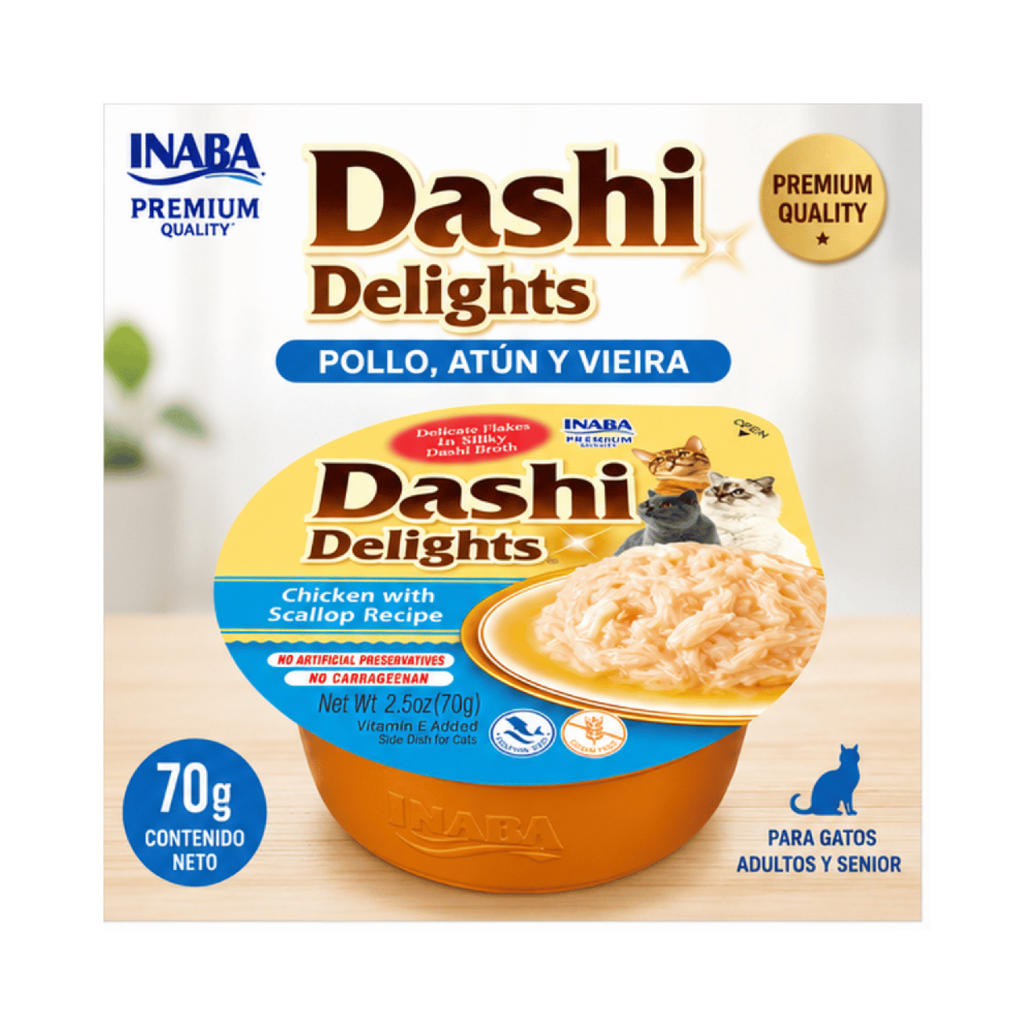 Churu Dashi Delights Pollo Atún y Vieira 70g Snack Gato-4