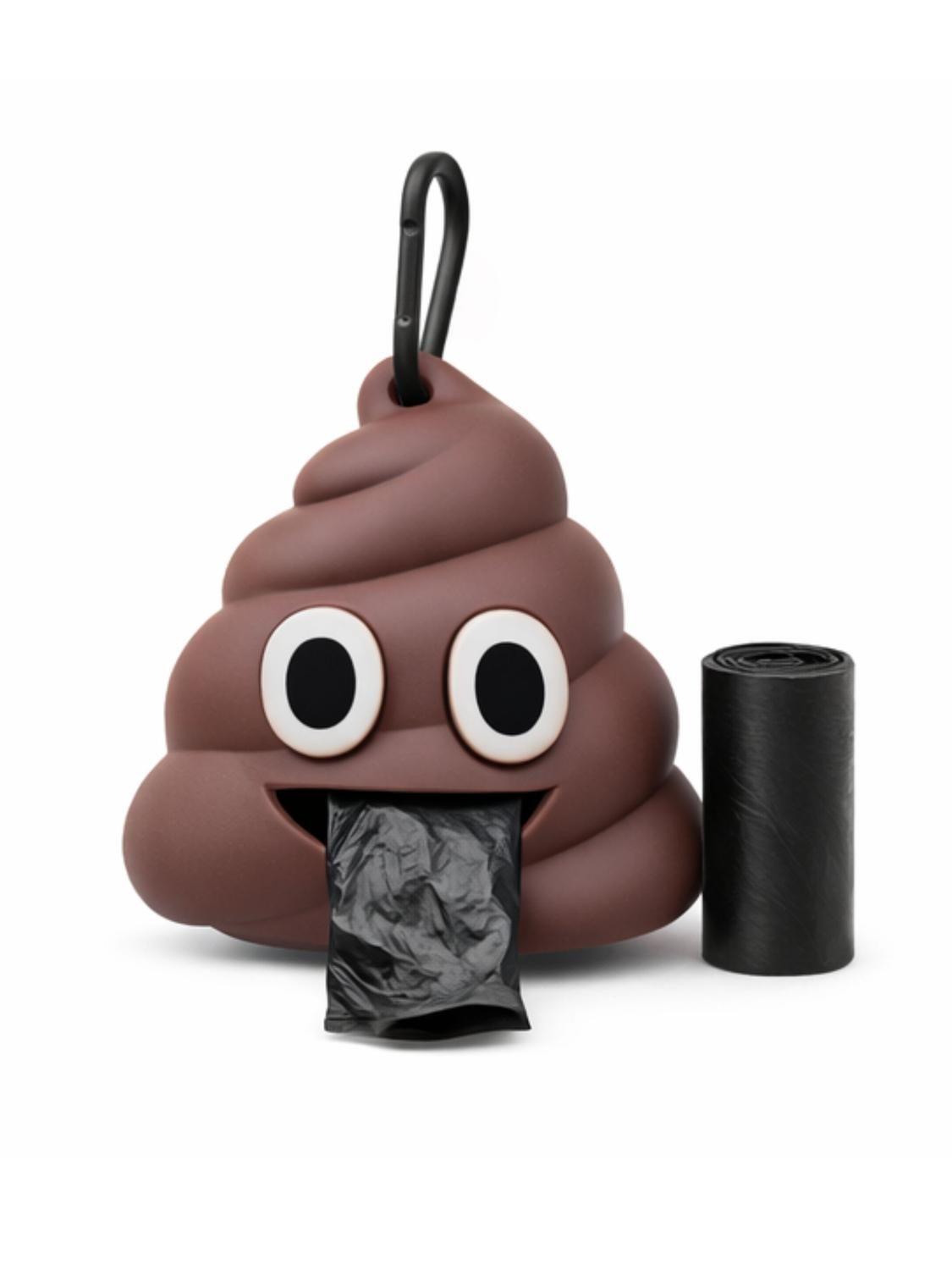 Dispensador Bolsas Fecas Perro Emoji con Gancho-4