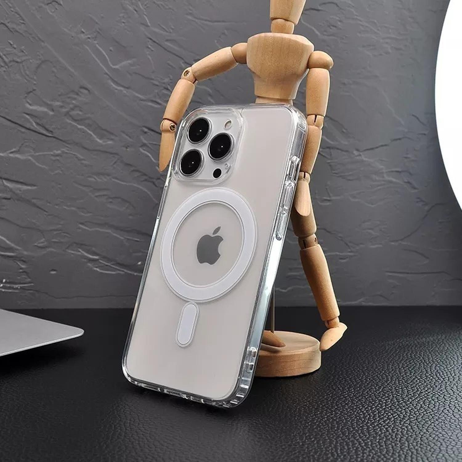 Carcasa para iPhone 14 Transparente MagSafe Antigolpes-1