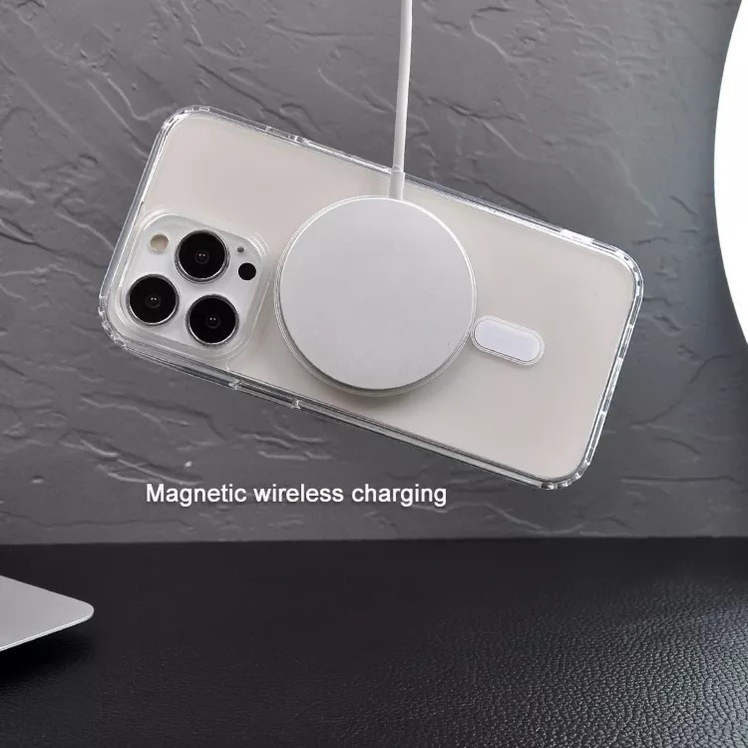 Carcasa para iPhone 14 Transparente MagSafe Antigolpes-2