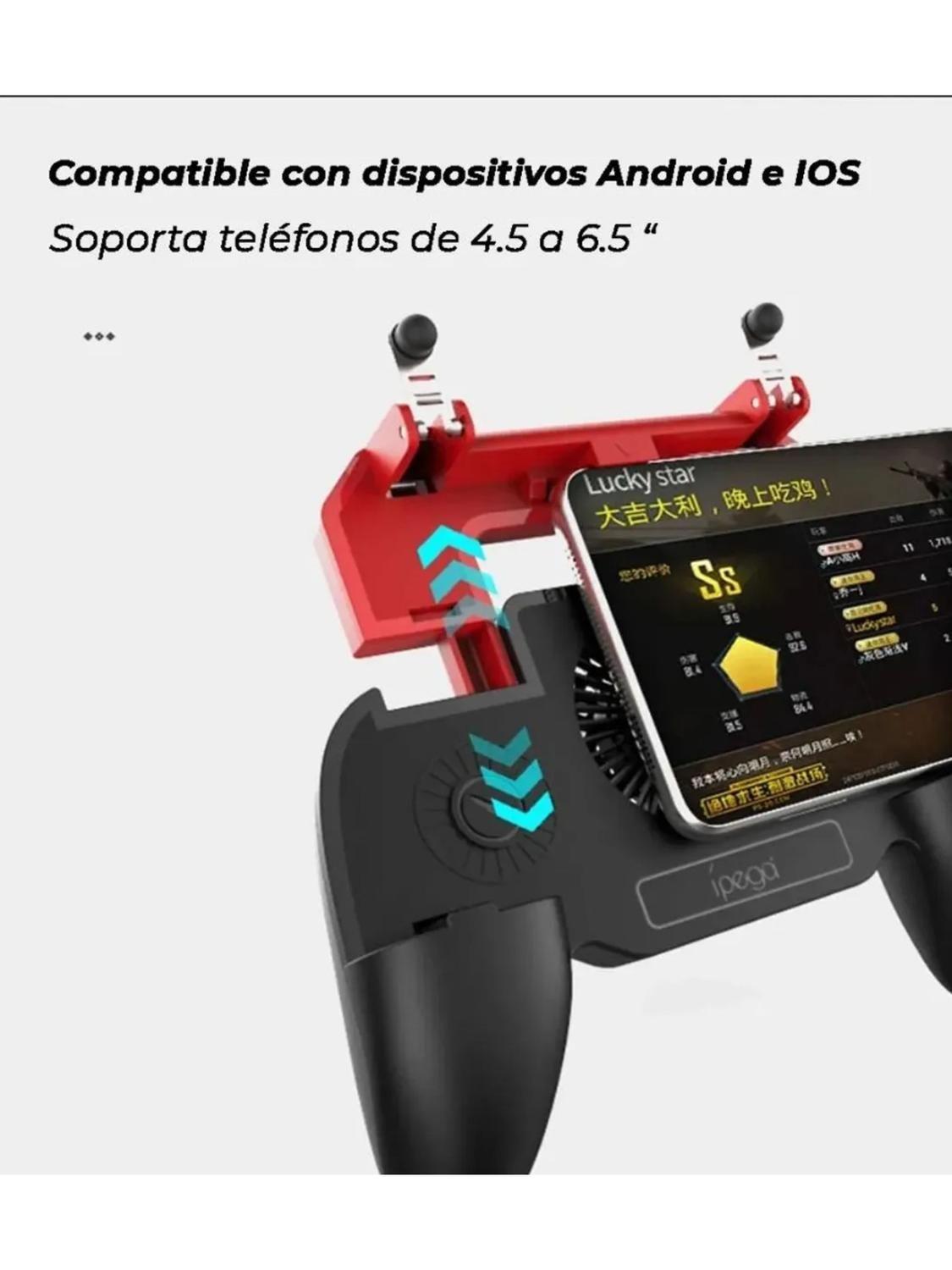 Gamepad Gatillos para Celular PUBG Free Fire Ipega PG-9123-3