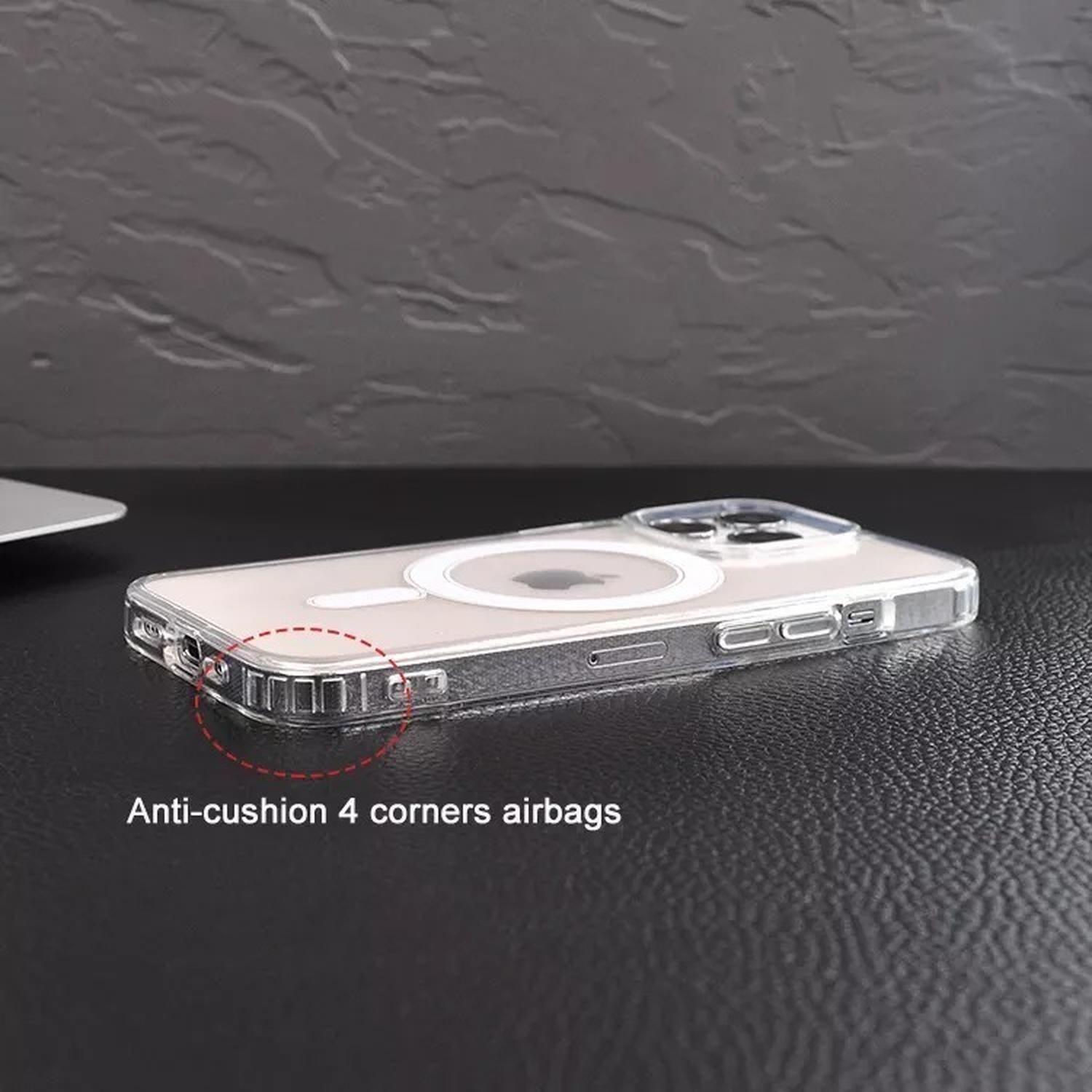 Carcasa para iPhone 14 Plus Transparente MagSafe Antigolpes-3