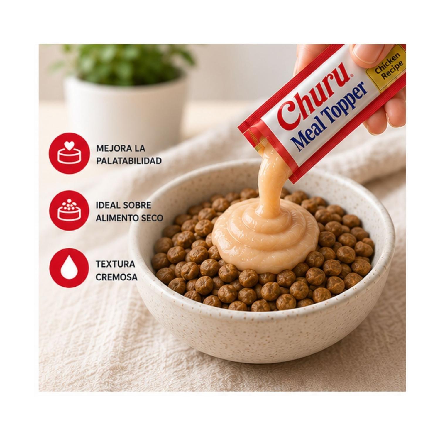 Churu Cat Meal Topper Pollo 14g x4 | Pack 6 Unidades-2