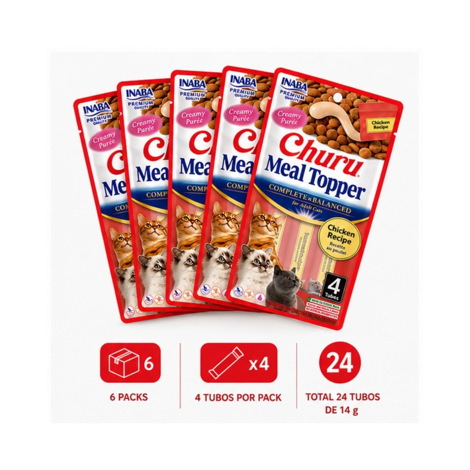 Churu Cat Meal Topper Pollo 14g x4 | Pack 6 Unidades-5