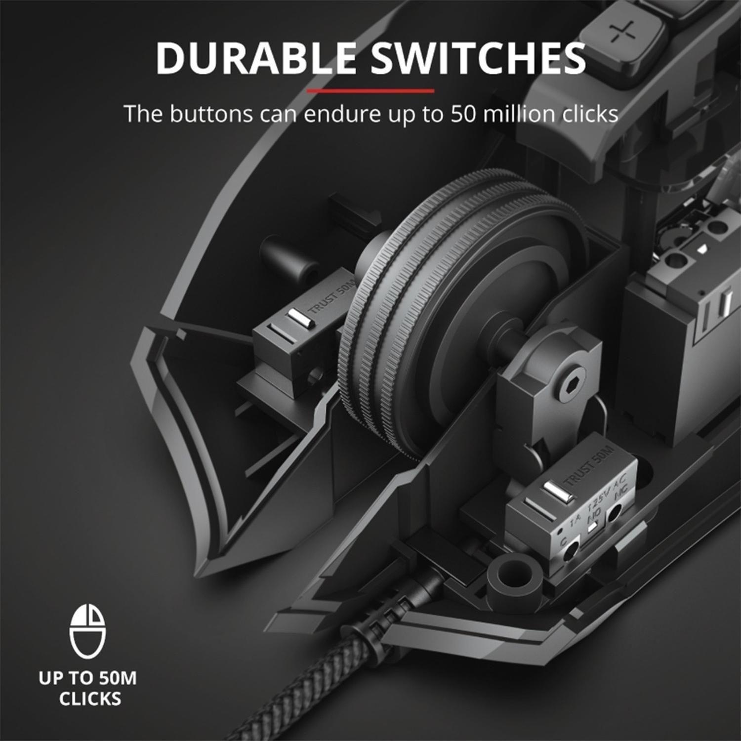 Mouse Gamer Trust Gxt-160x Ture Rgb Led Ambidiestro-2