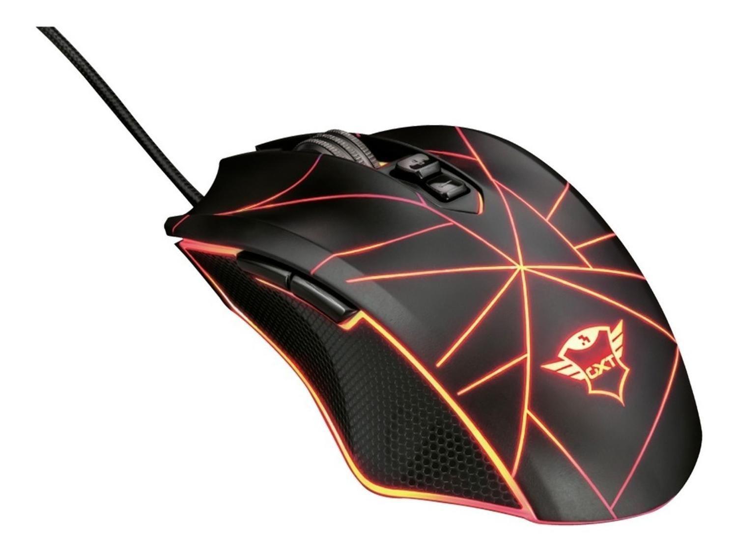 Mouse Gamer Trust Gxt-160x Ture Rgb Led Ambidiestro-3