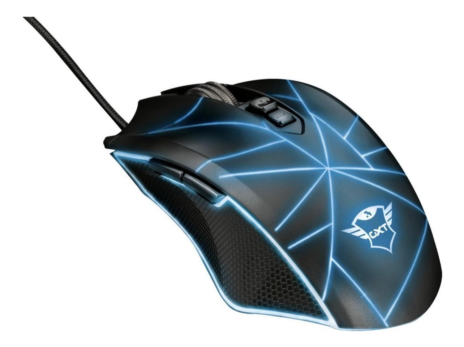 Mouse Gamer Trust Gxt-160x Ture Rgb Led Ambidiestro-4