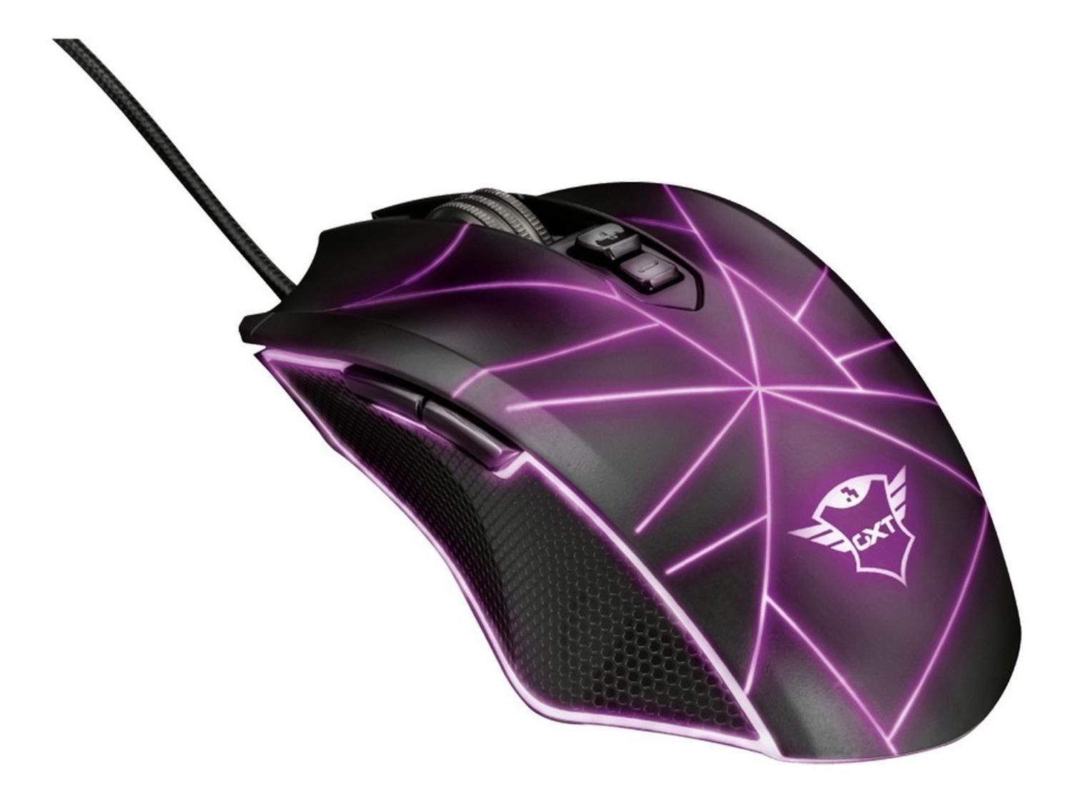Mouse Gamer Trust Gxt-160x Ture Rgb Led Ambidiestro-6