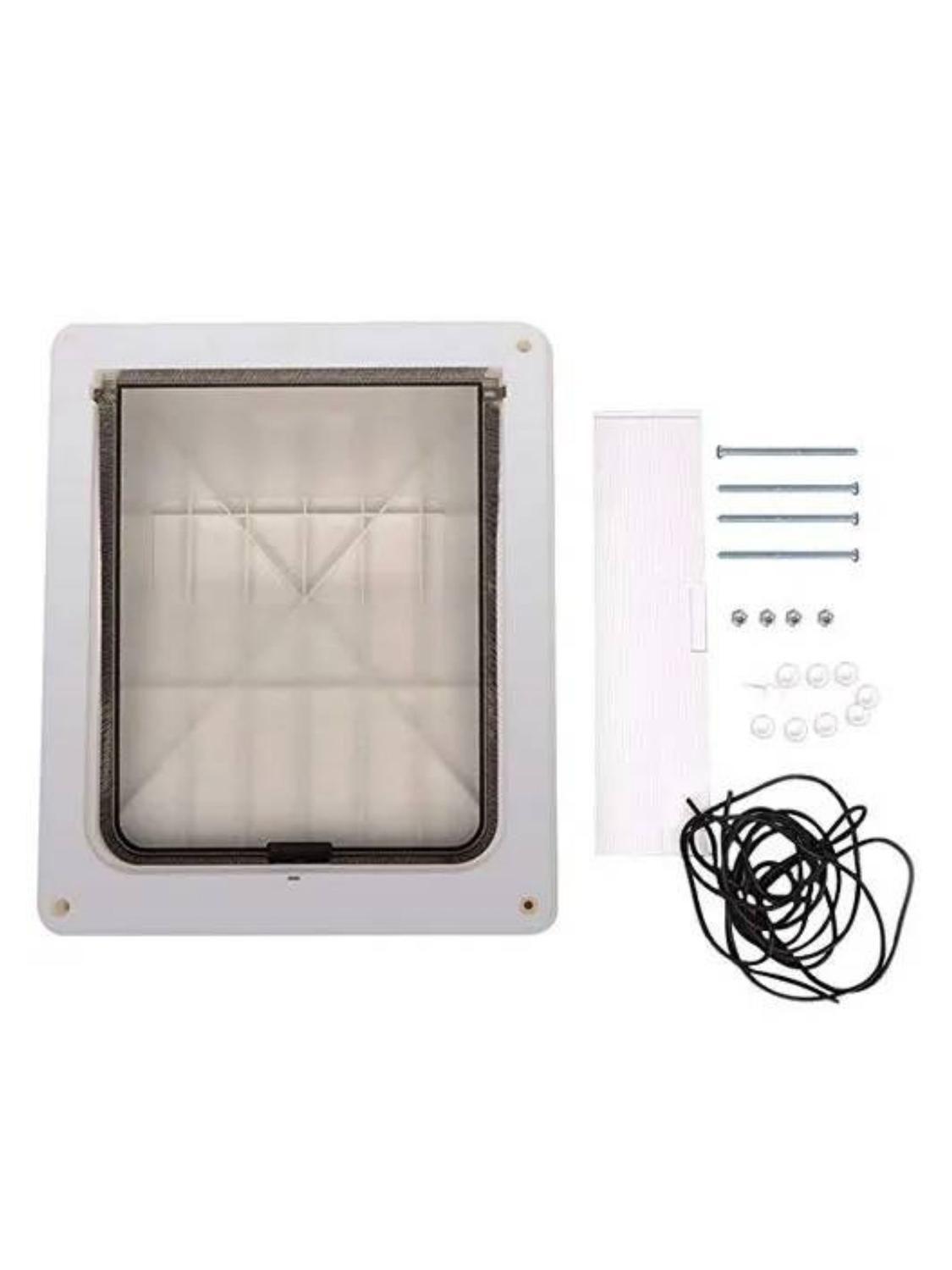 Puerta para Perros con Traba Seguridad 43x36 cm Exterior-5